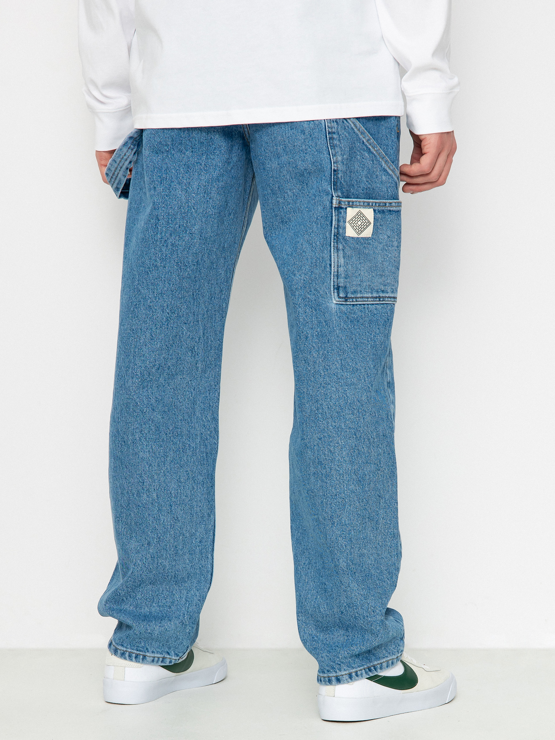 Spodnie The National Skateboard Co Boreray Carpenter Jeans (washed blue)