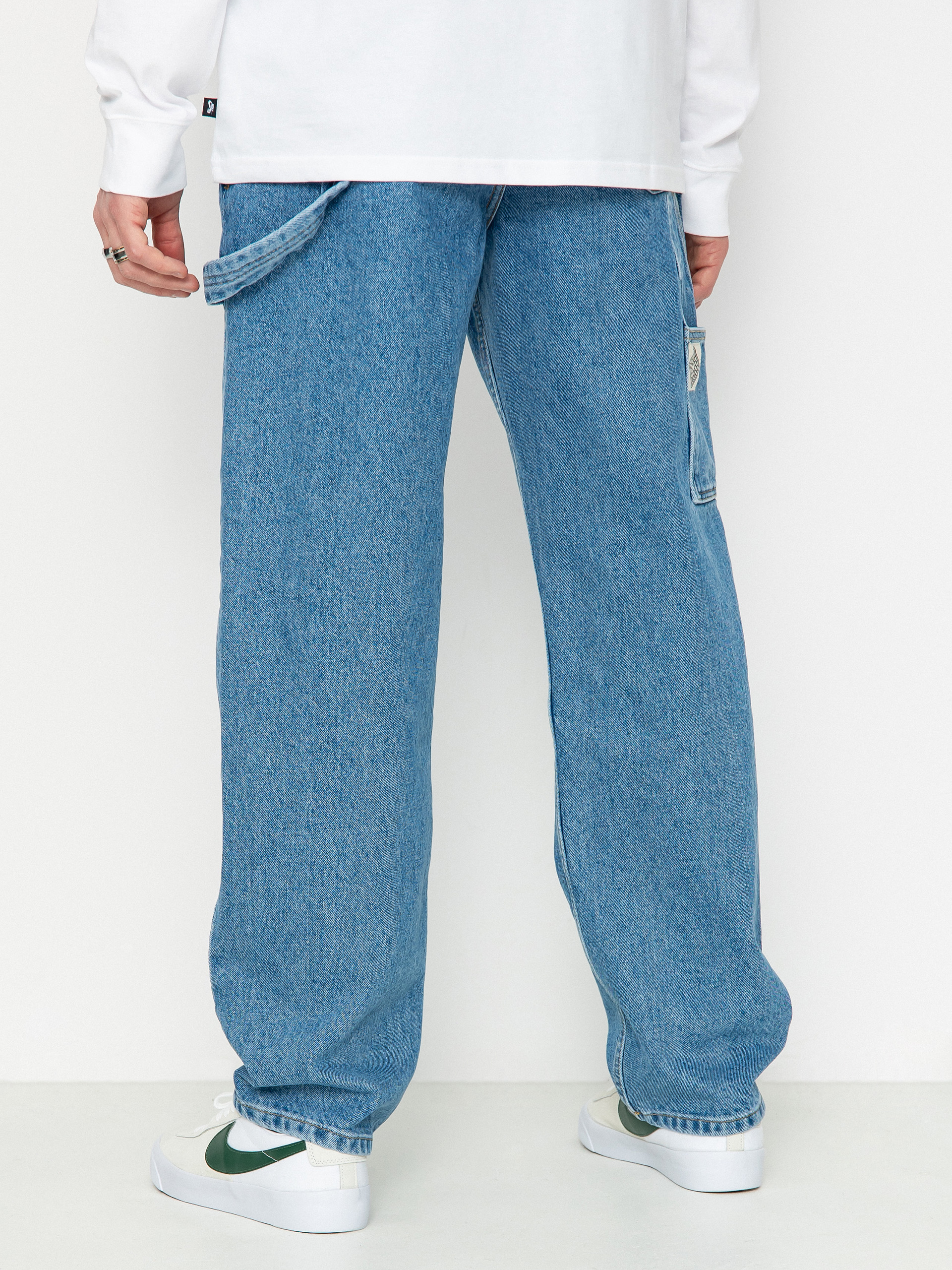 Spodnie The National Skateboard Co Boreray Carpenter Jeans (washed blue)