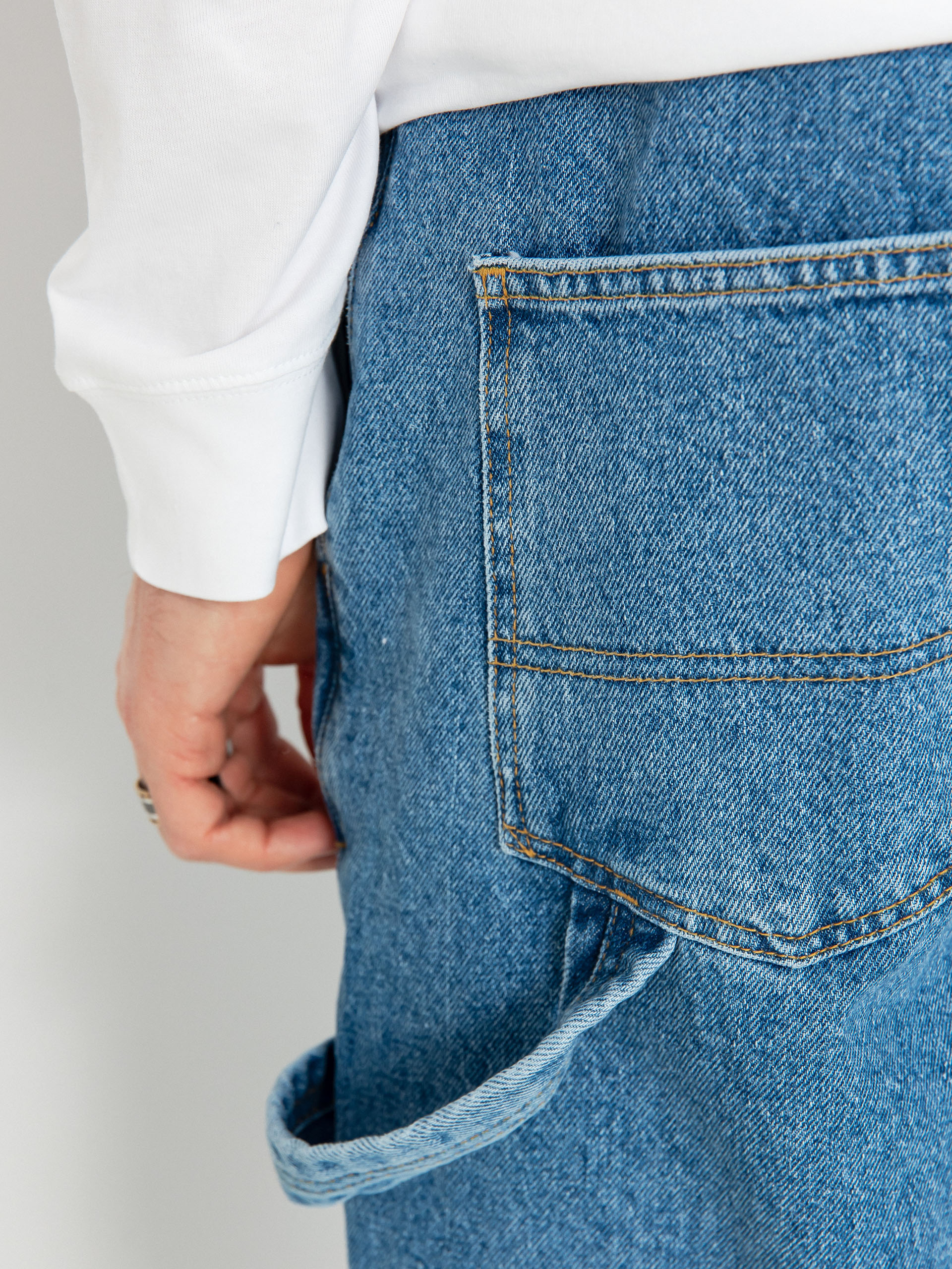 Spodnie The National Skateboard Co Boreray Carpenter Jeans (washed blue)