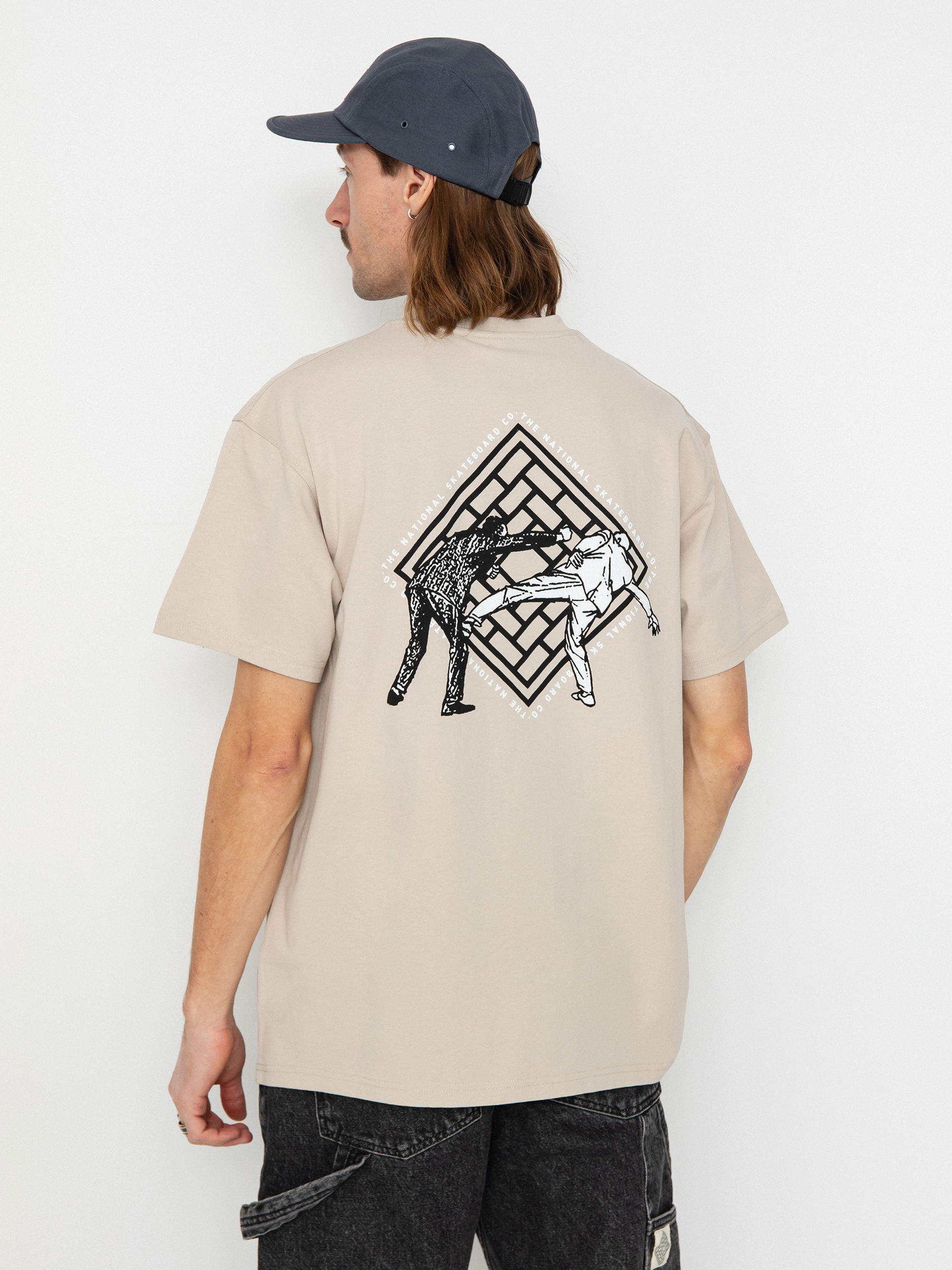 T-shirt The National Skateboard Co Office Politics Logo (sand)