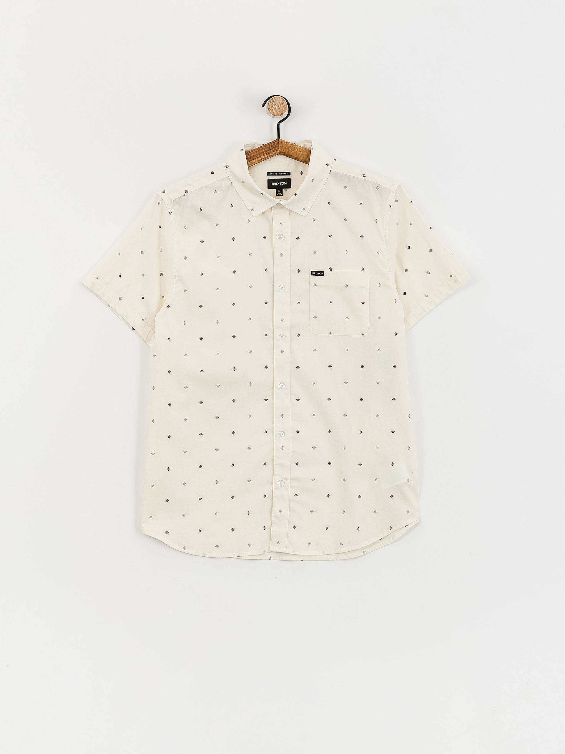 Koszula Brixton Charter Print Wvn (off white pyramid)
