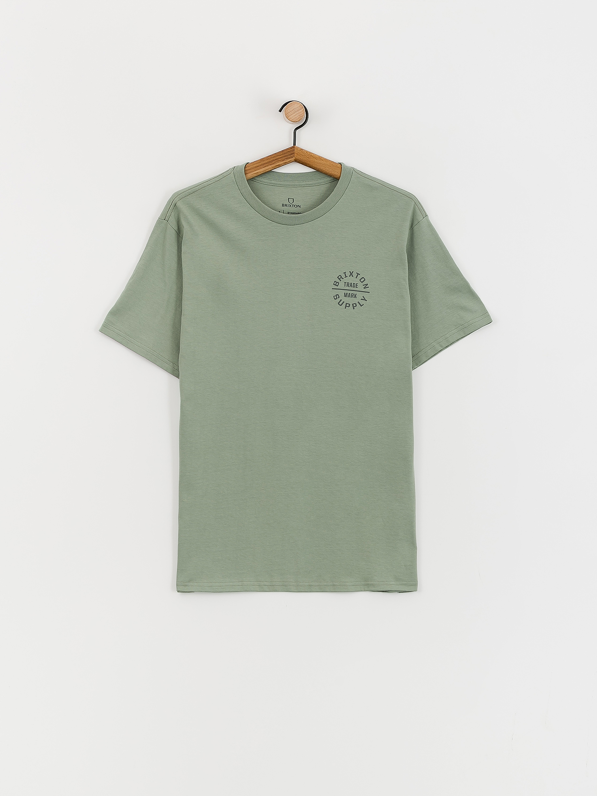 T-shirt Brixton Oath V Stt (chinois green/charcoal)