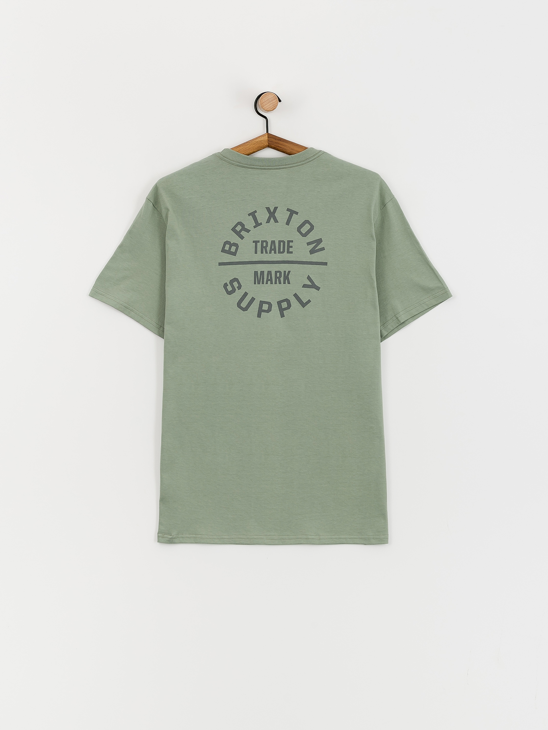 T-shirt Brixton Oath V Stt (chinois green/charcoal)