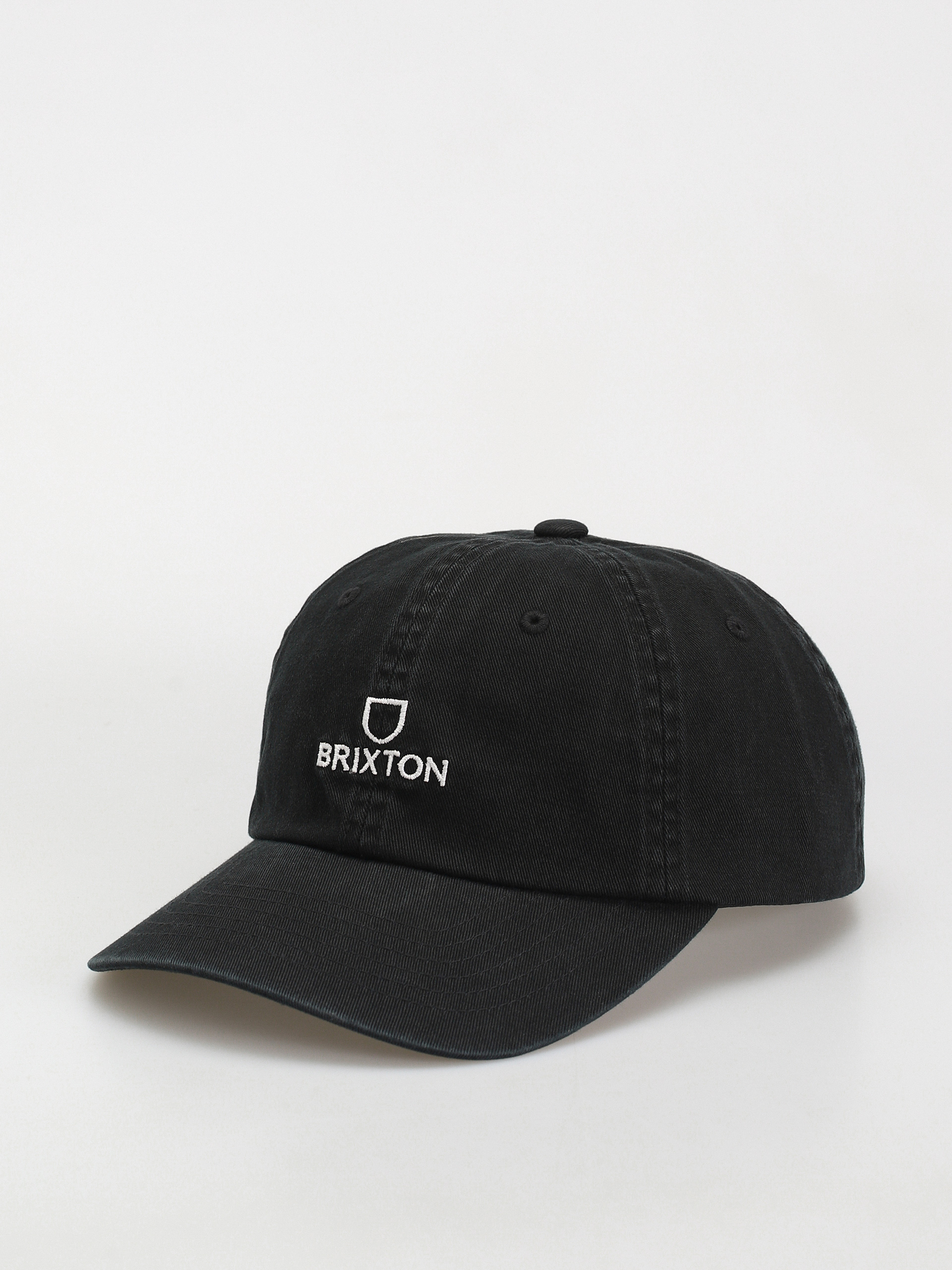 Czapka z daszkiem Brixton Alpha Lp Cap (black/white vintage wash)
