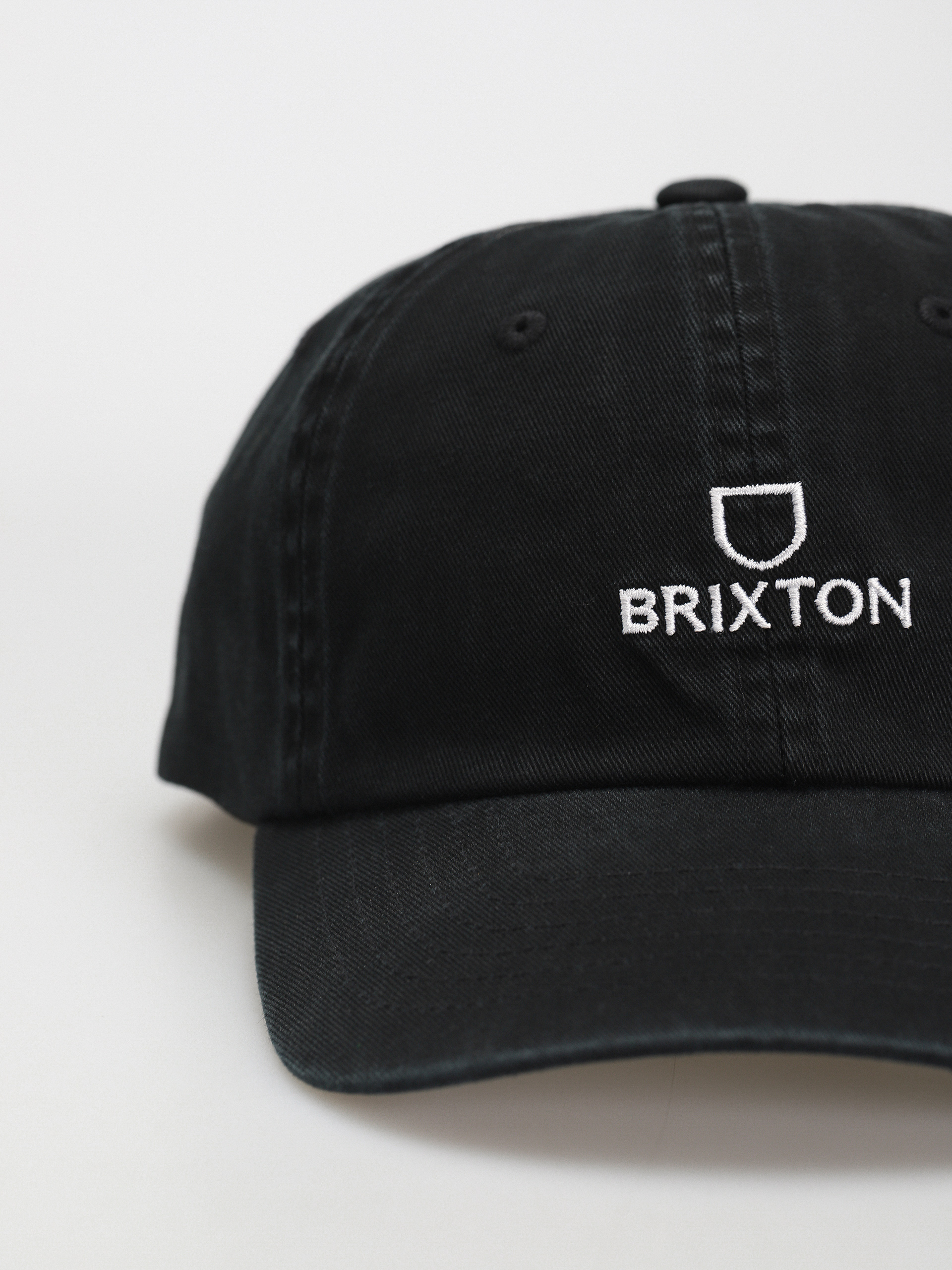 Czapka z daszkiem Brixton Alpha Lp Cap (black/white vintage wash)