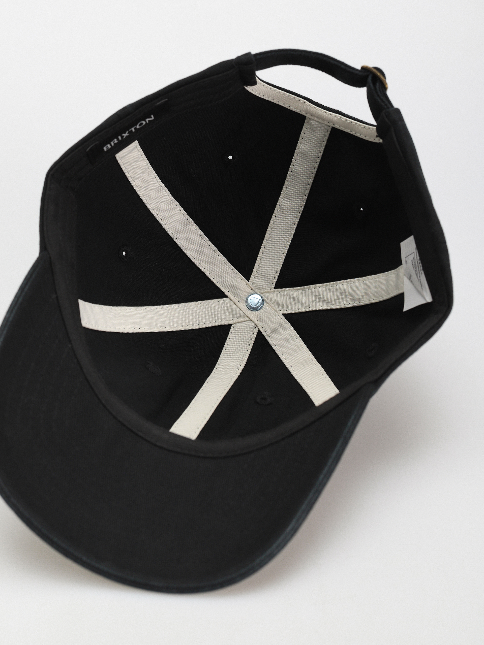 Czapka z daszkiem Brixton Alpha Lp Cap (black/white vintage wash)