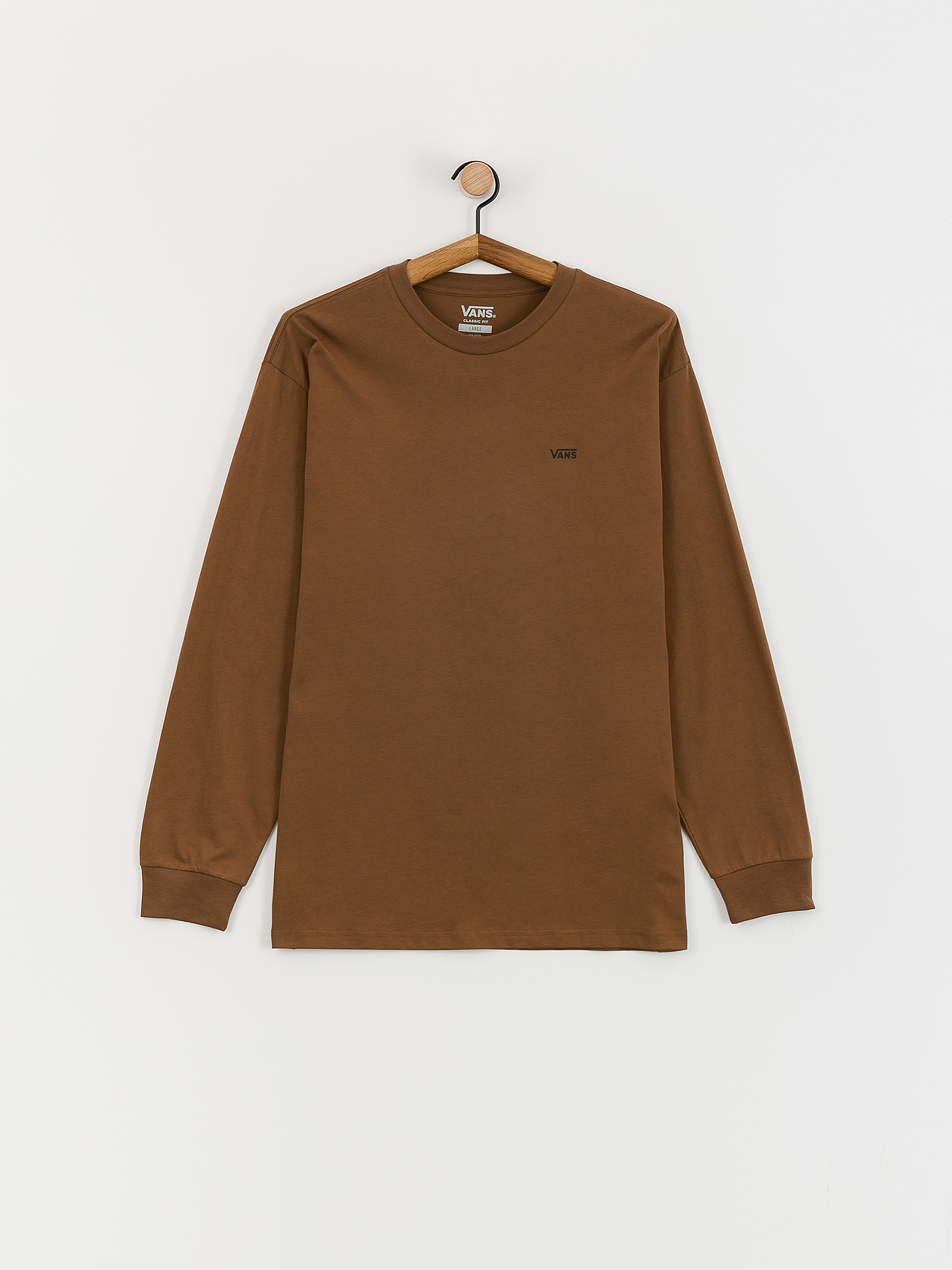Longsleeve Vans Left Chest Hit (coffee liquer/black)