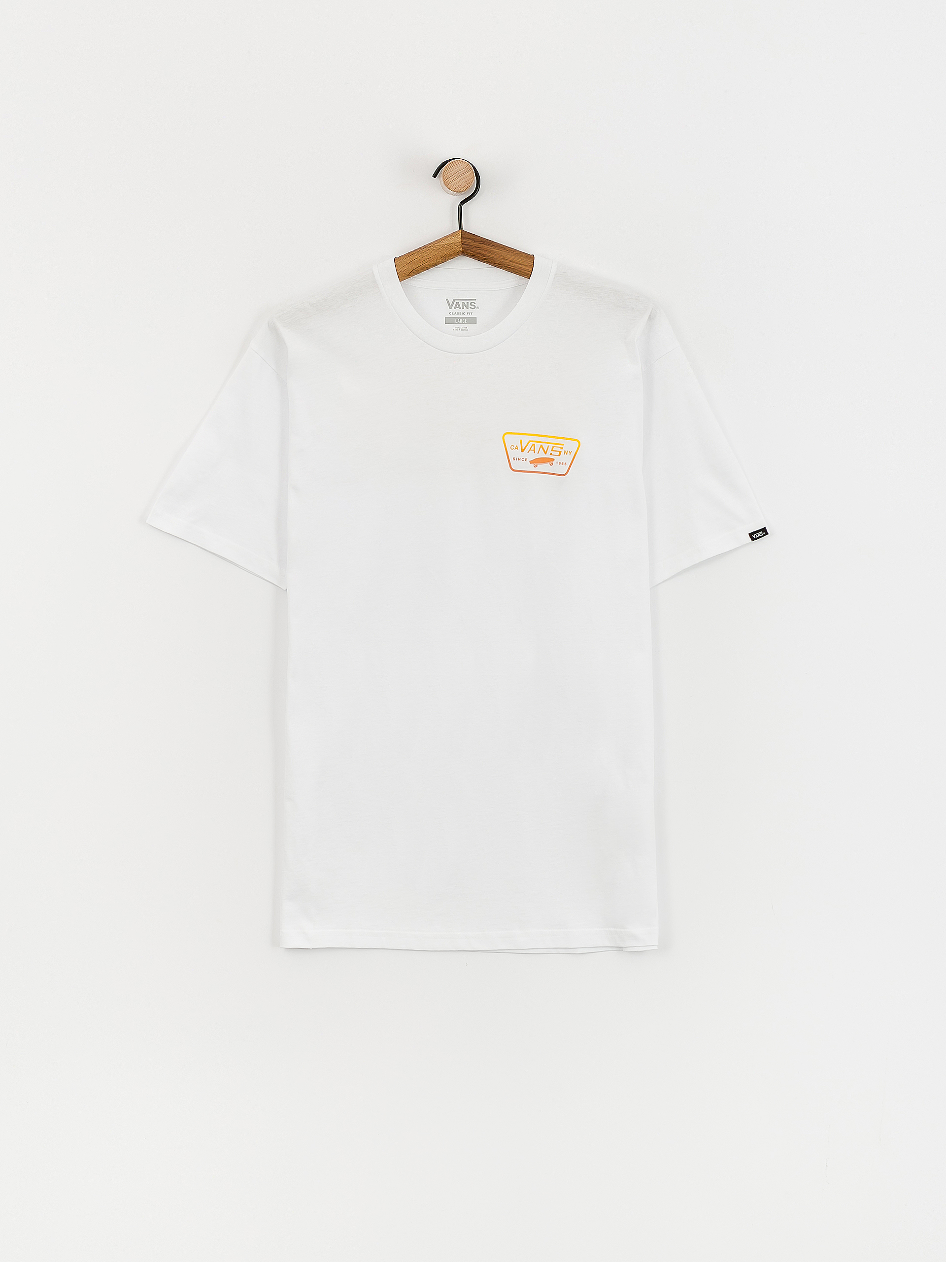 T-shirt Vans Full Patch Back (white/copper tan)