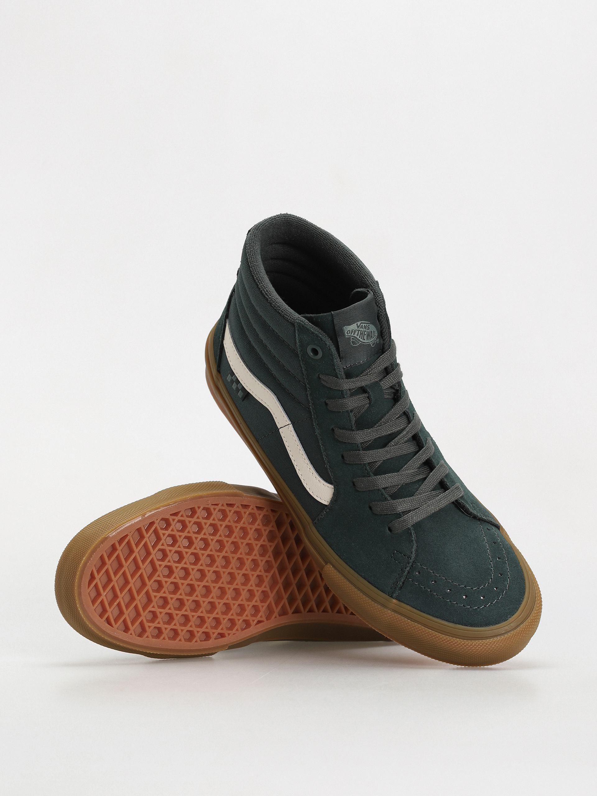 Buty Vans Skate Sk8 Hi (dark green/gum)