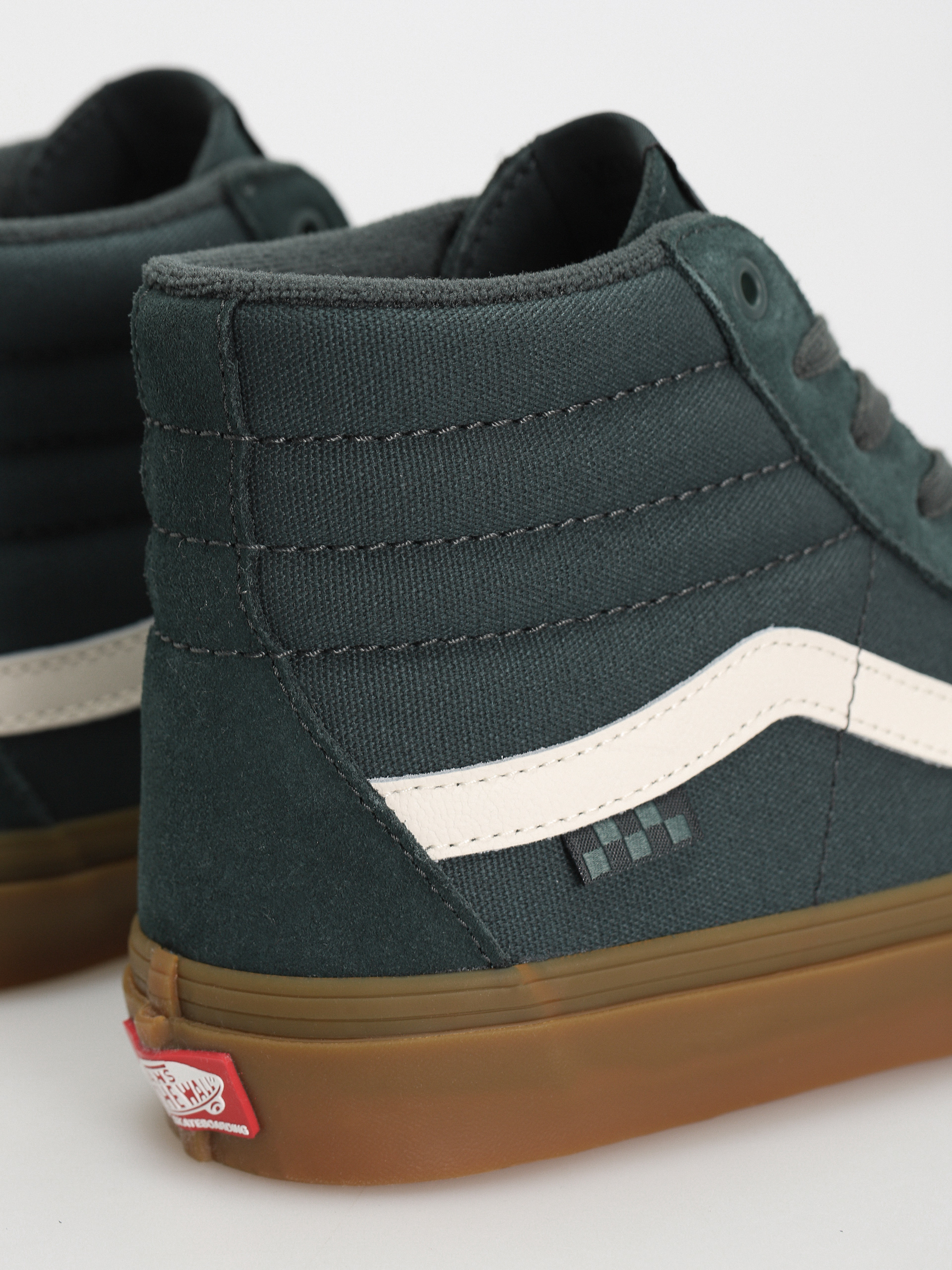 Buty Vans Skate Sk8 Hi (dark green/gum)
