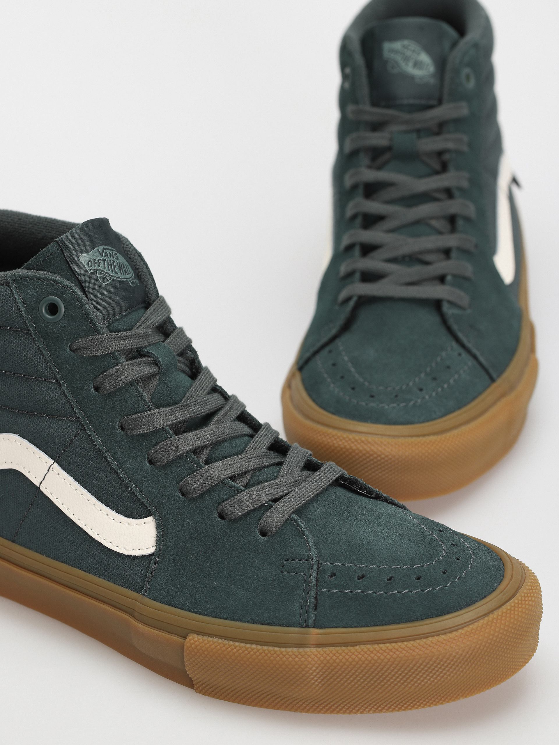 Buty Vans Skate Sk8 Hi (dark green/gum)