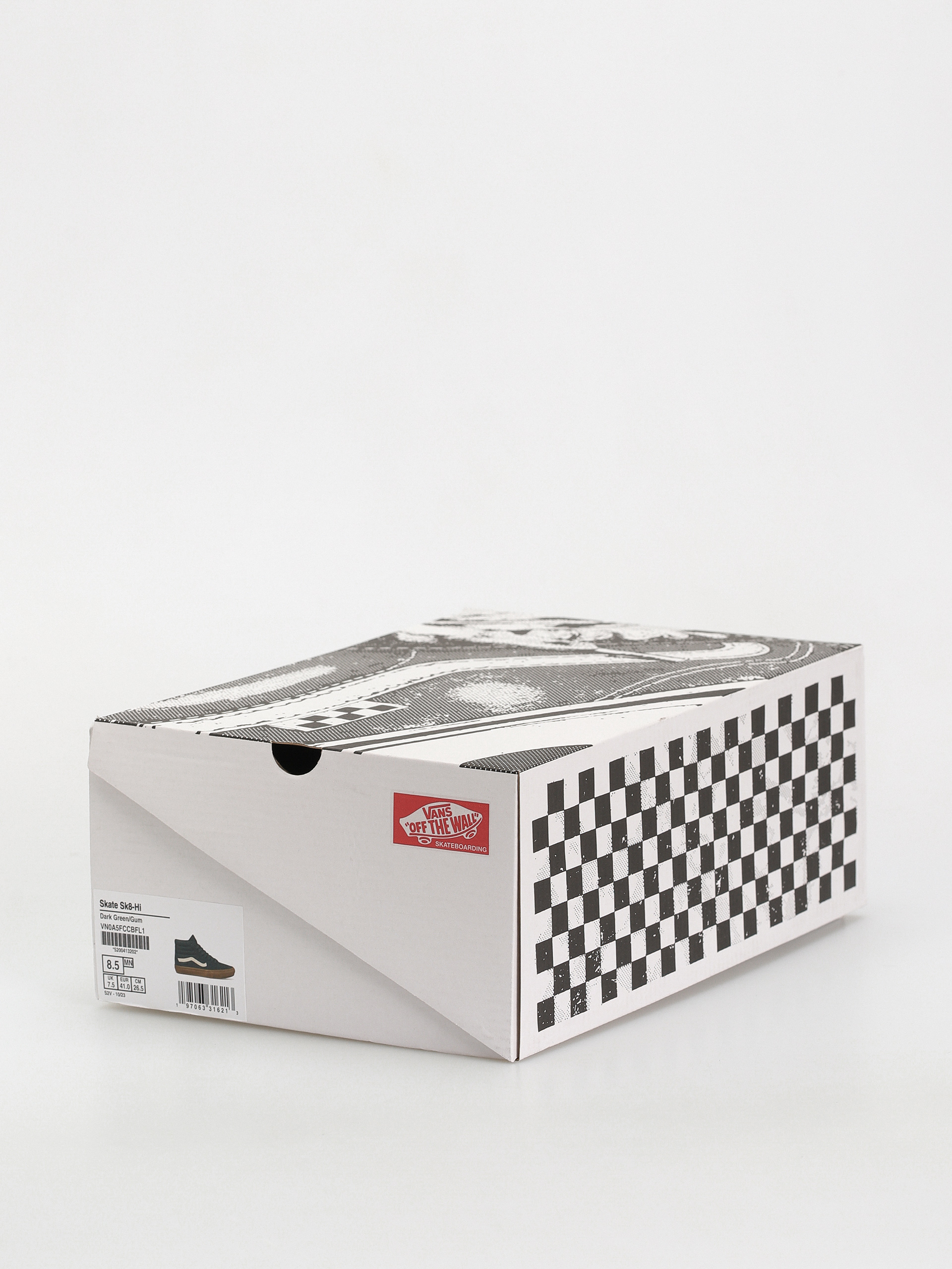 Buty Vans Skate Sk8 Hi (dark green/gum)