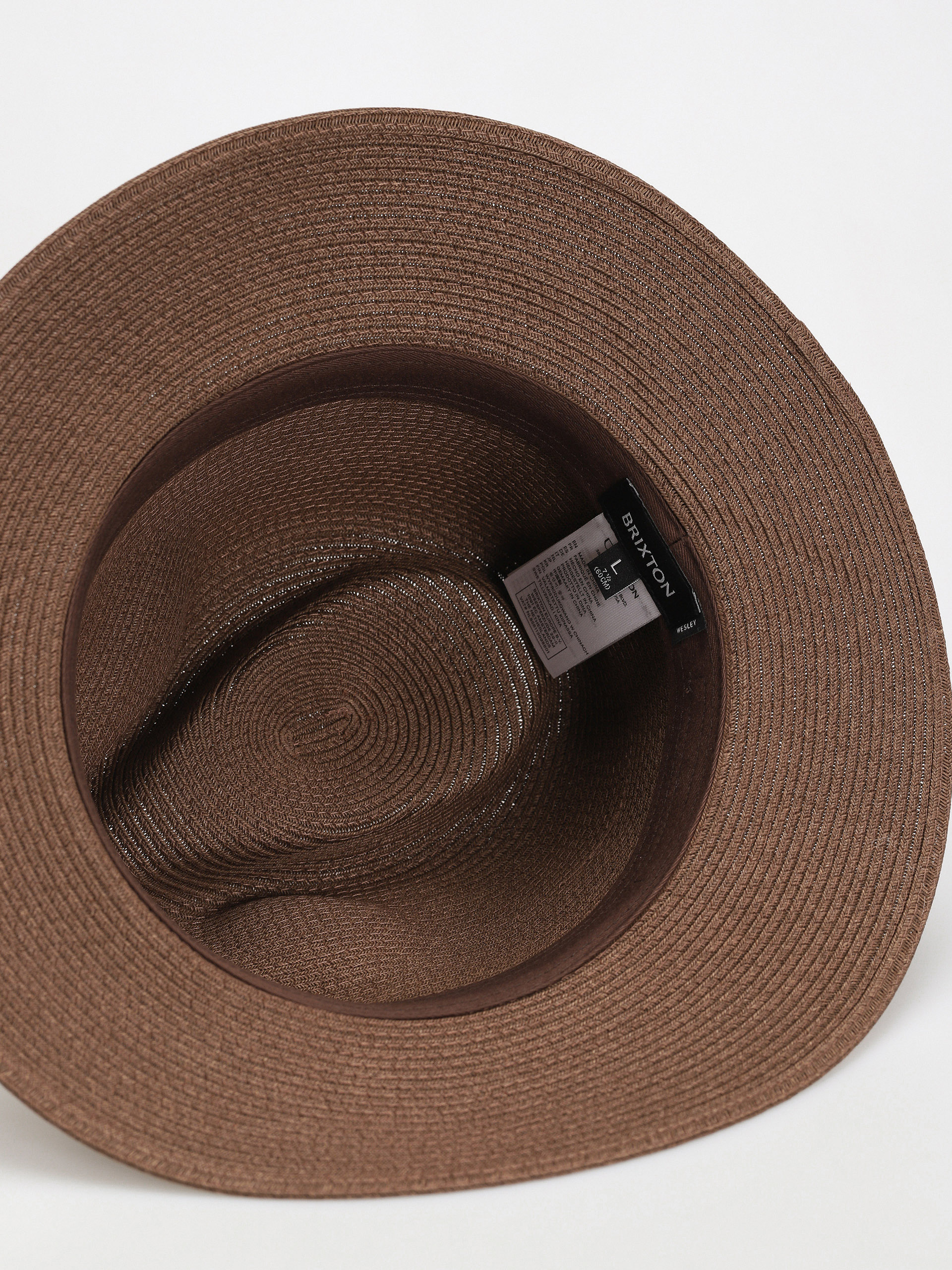 Kapelusz Brixton Wesley Straw Packable Fedora (dark earth)