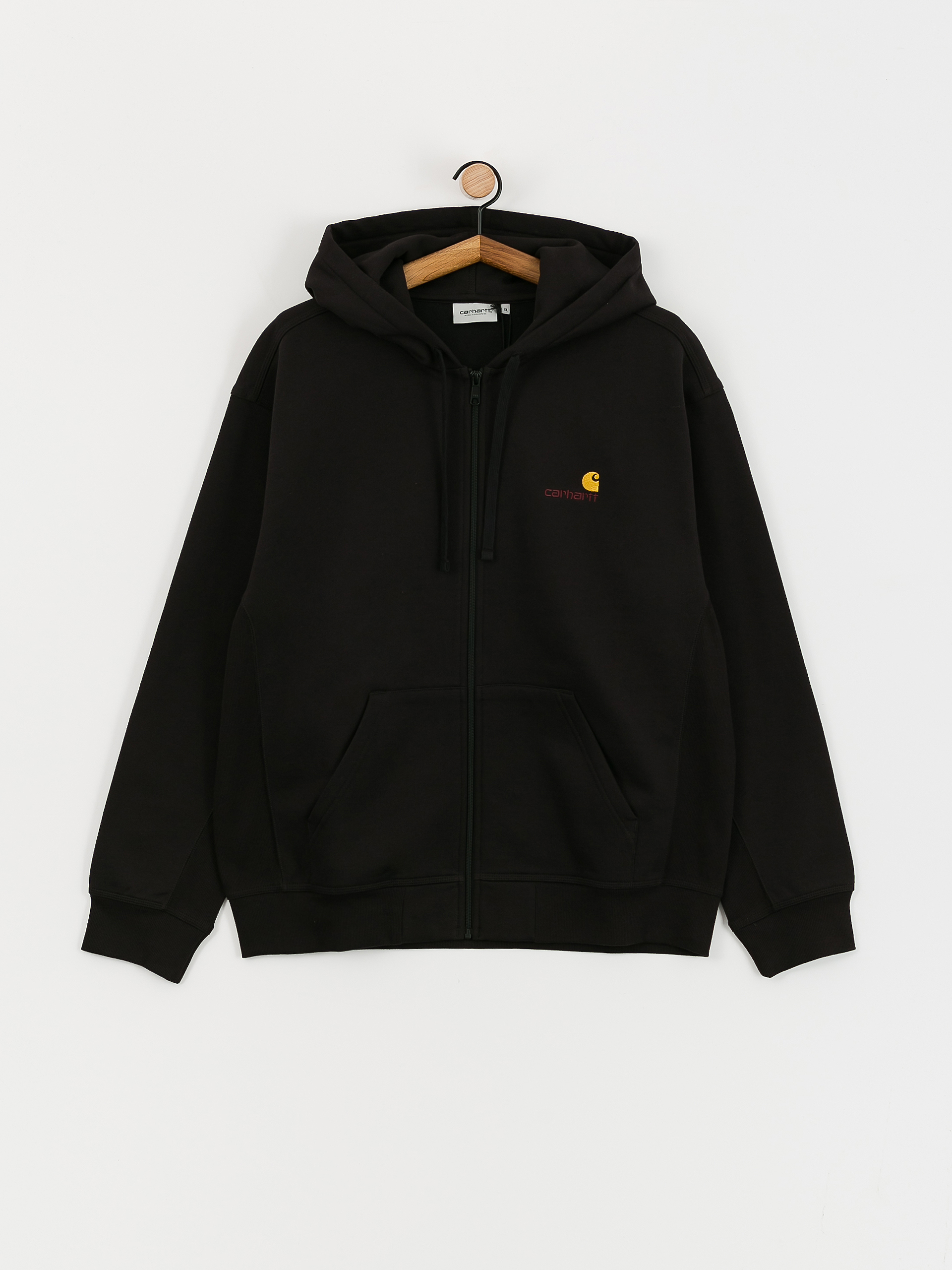 Bluza z kapturem Carhartt WIP American Script ZHD (black)