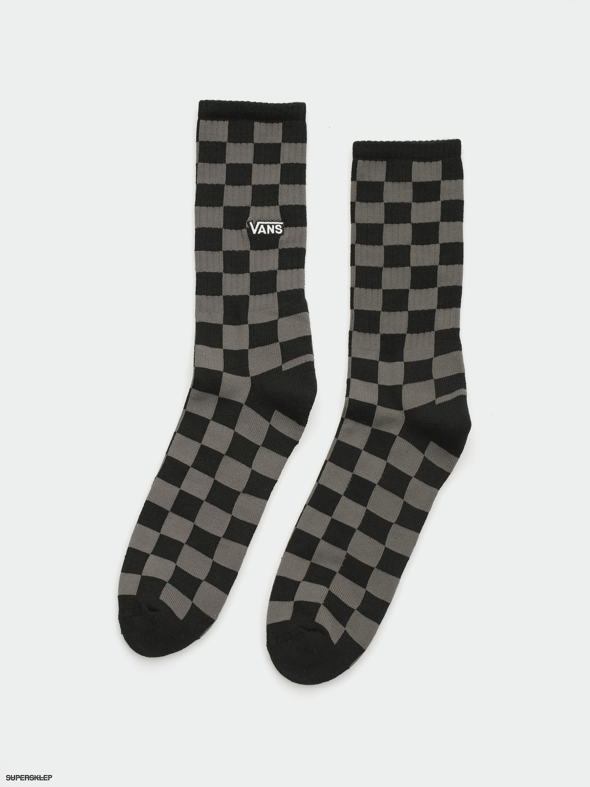 Charcoal on sale checkerboard vans