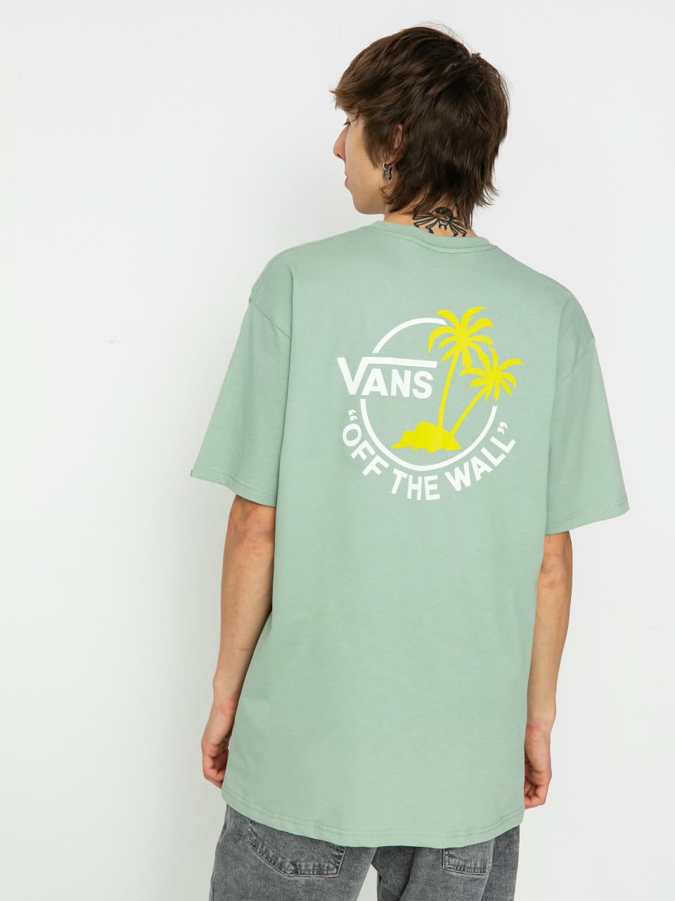 T-shirt Vans Classic Mini Dual Palm II (iceberg green/white)