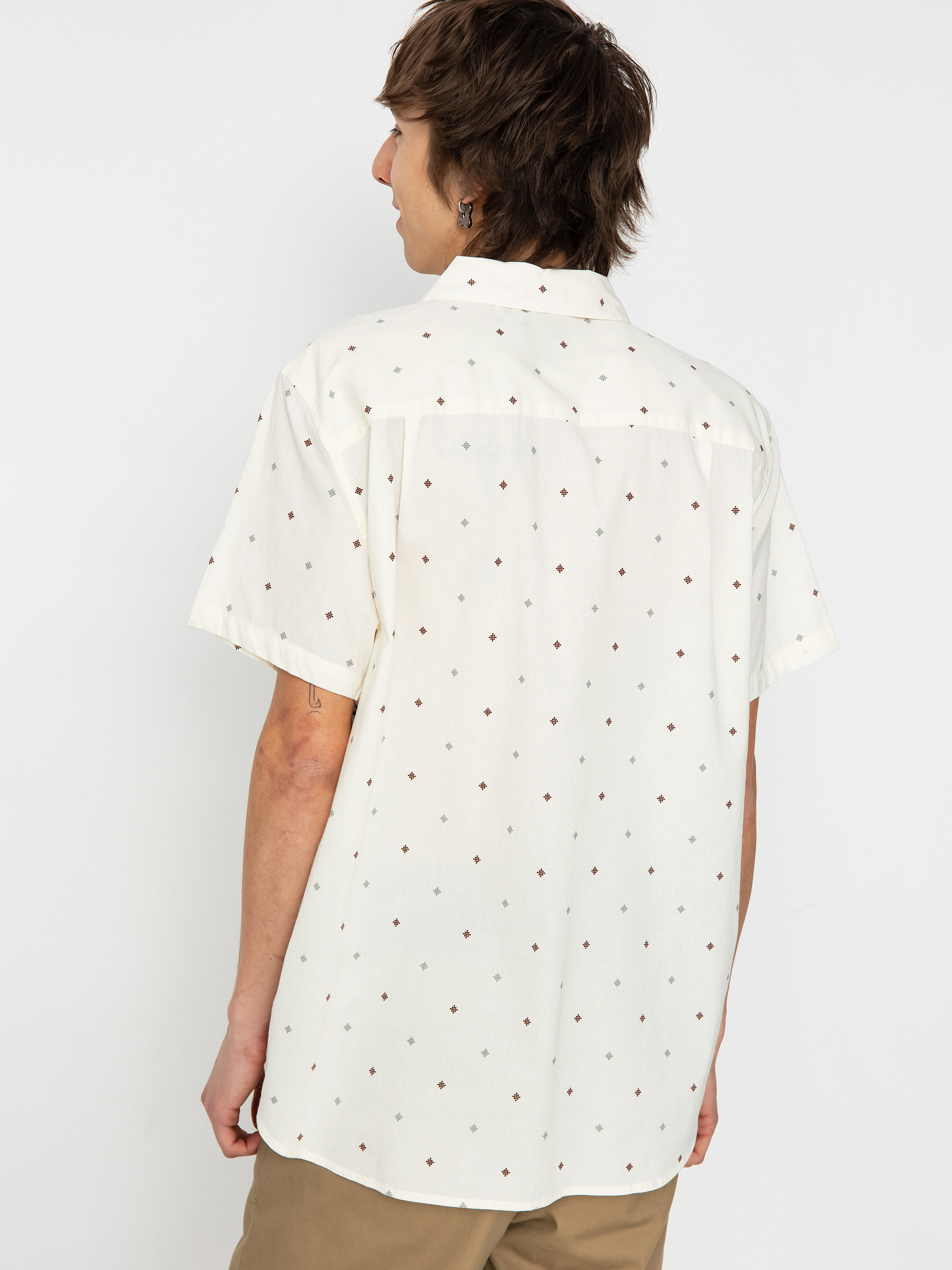 Koszula Brixton Charter Print Wvn (off white pyramid)