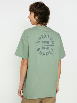 T-shirt Brixton Oath V Stt (chinois green/charcoal)
