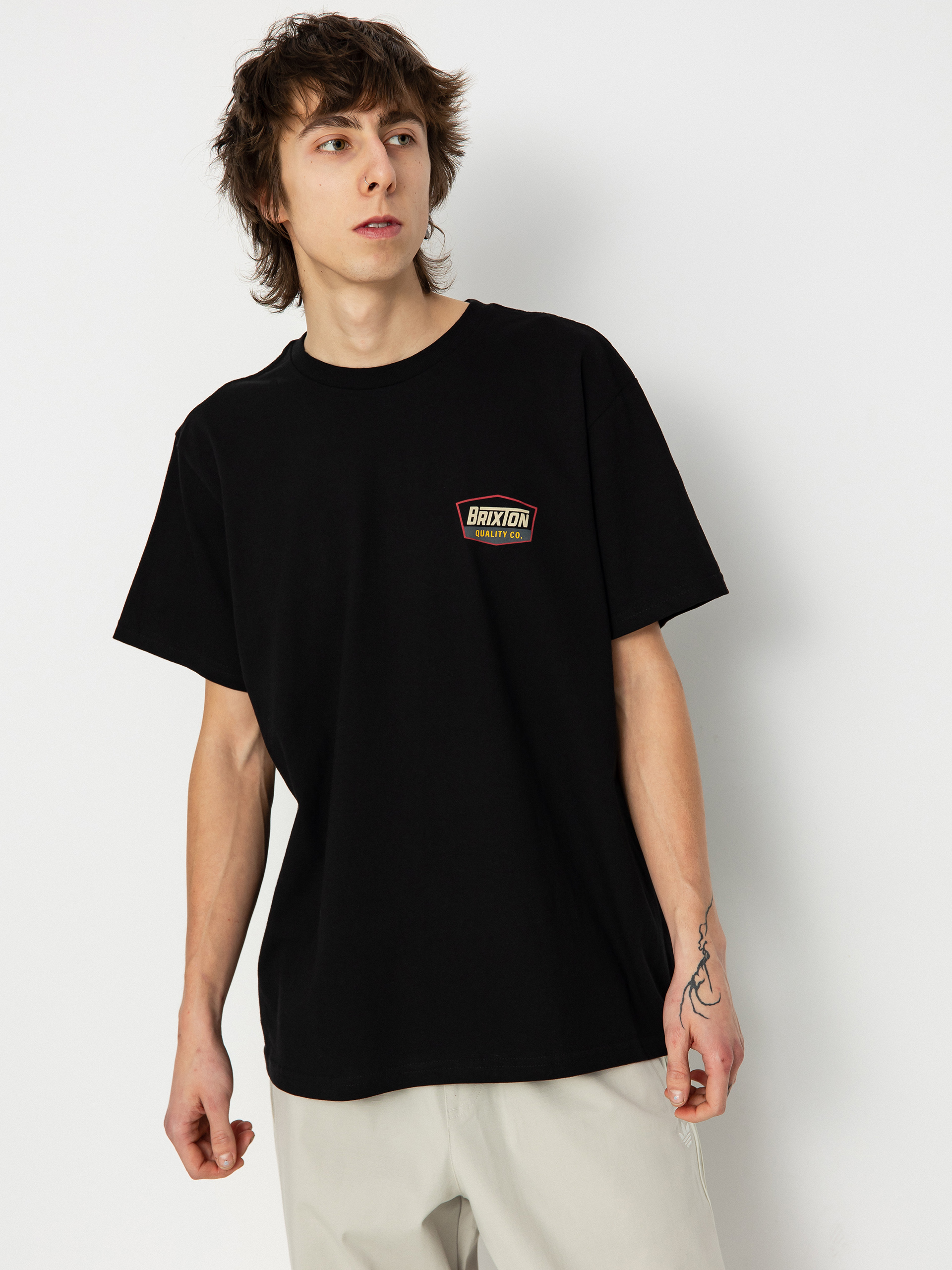 T-shirt Brixton Regal Stt (black/sand)