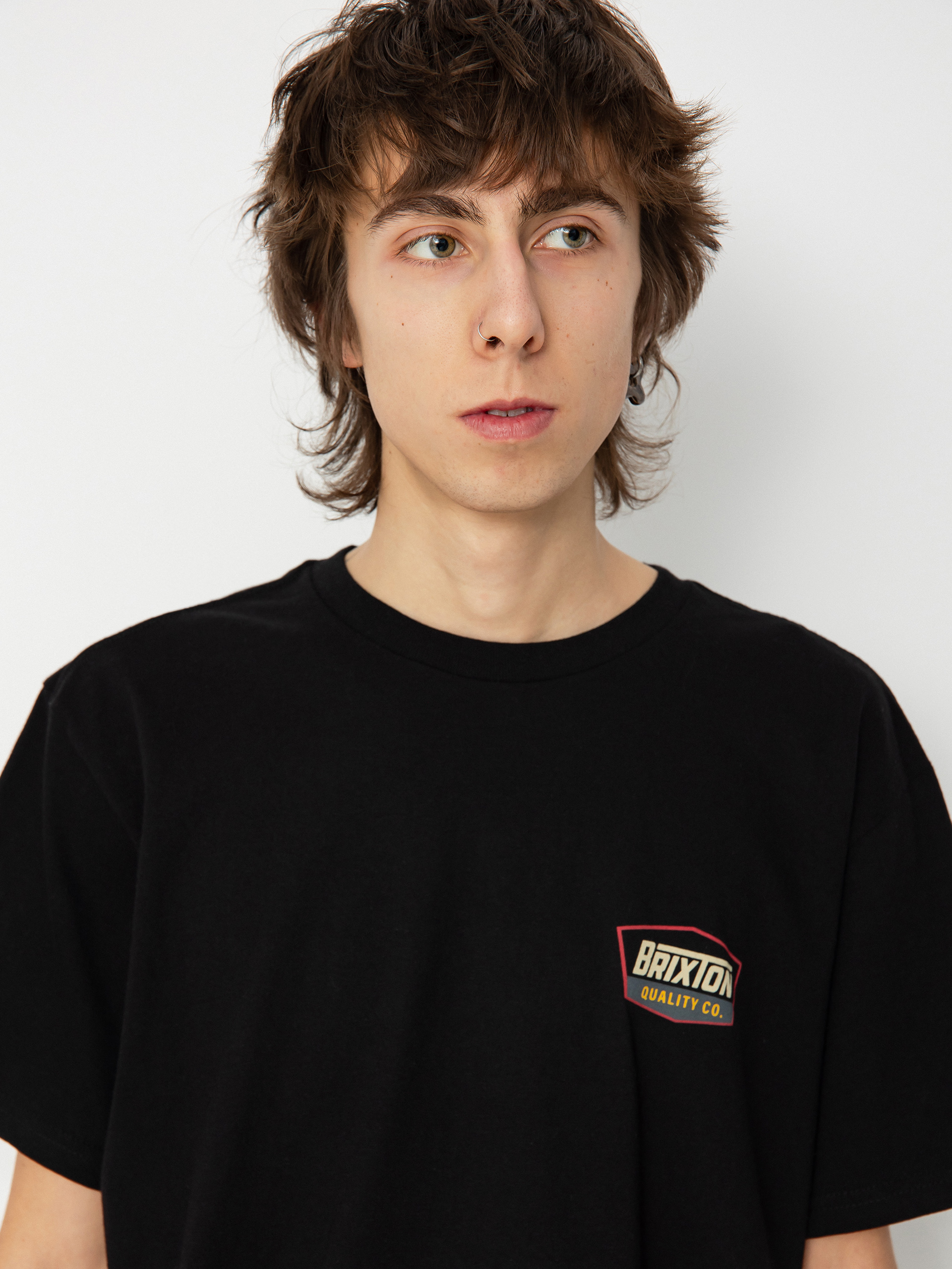 T-shirt Brixton Regal Stt (black/sand)