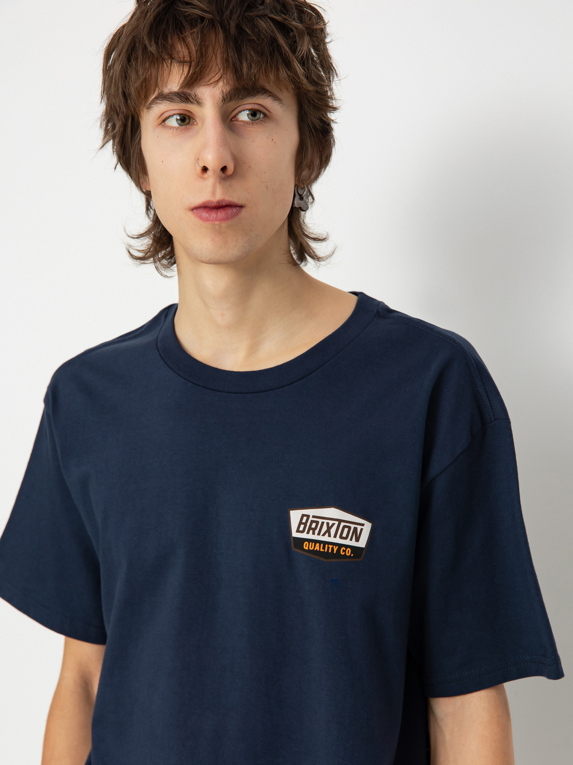 T-shirt Brixton Regal Stt (washed navy/sepia)