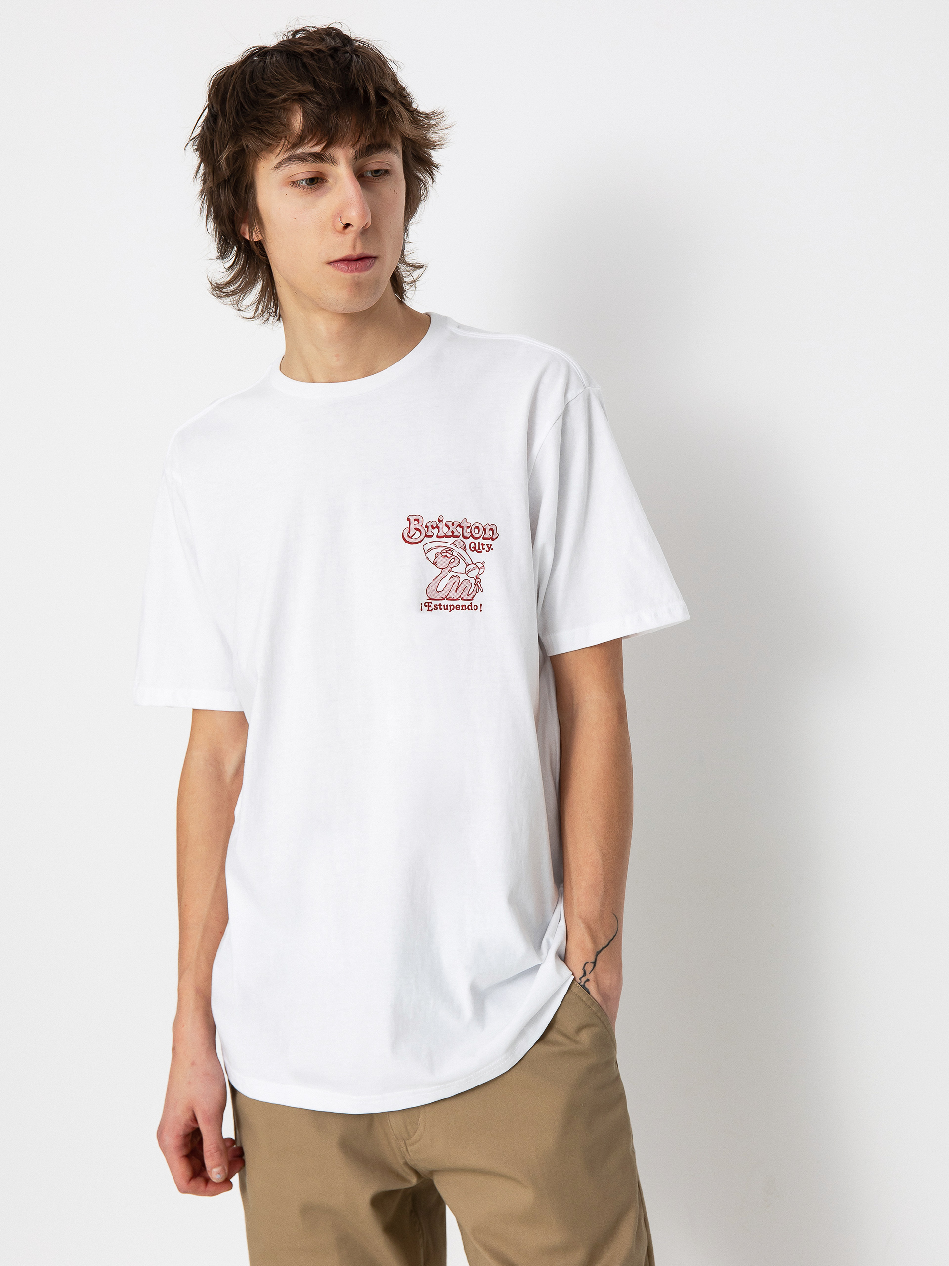 T-shirt Brixton Estupendo Tlrt (white)