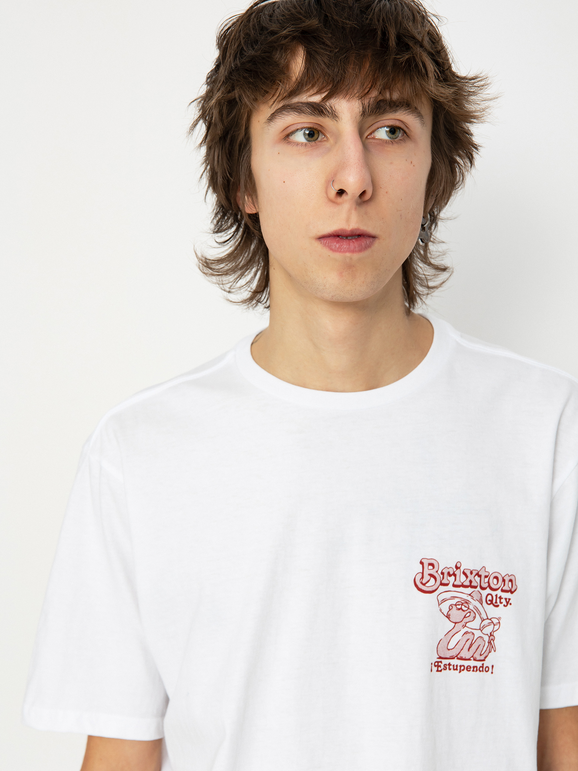 T-shirt Brixton Estupendo Tlrt (white)