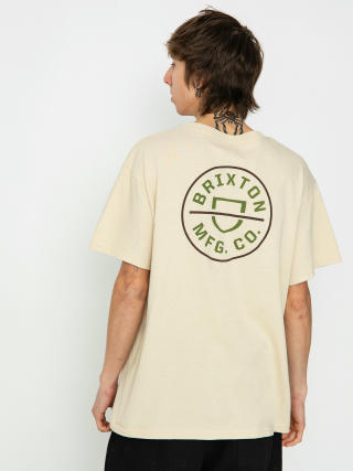 T-shirt Brixton Crest II Stt (cream/sea kelp/sepia)