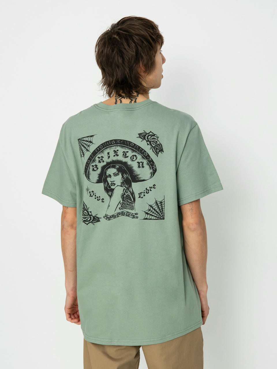 T-shirt Brixton Vive Libre Stt (chinois green)