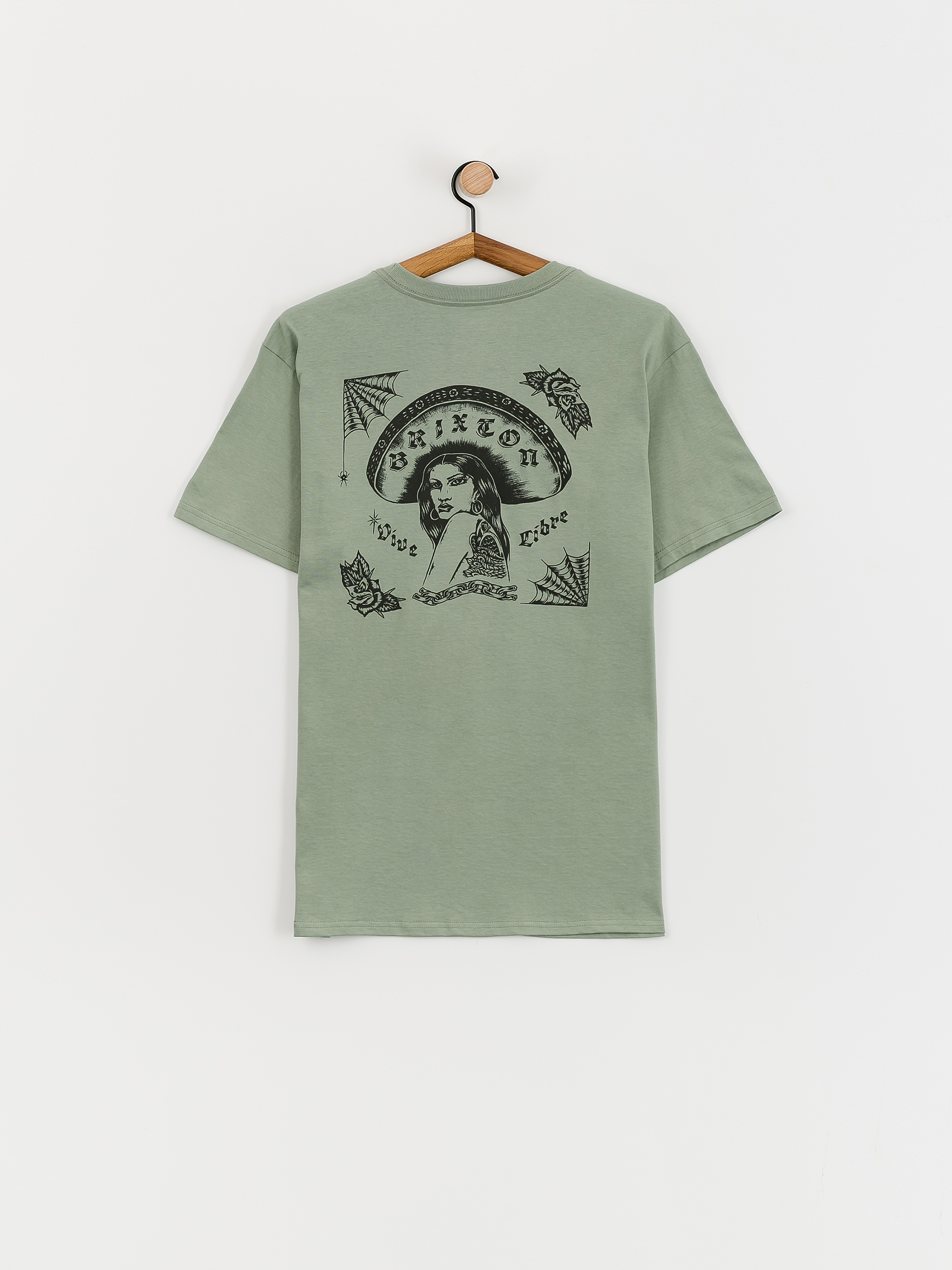 T-shirt Brixton Vive Libre Stt (chinois green)