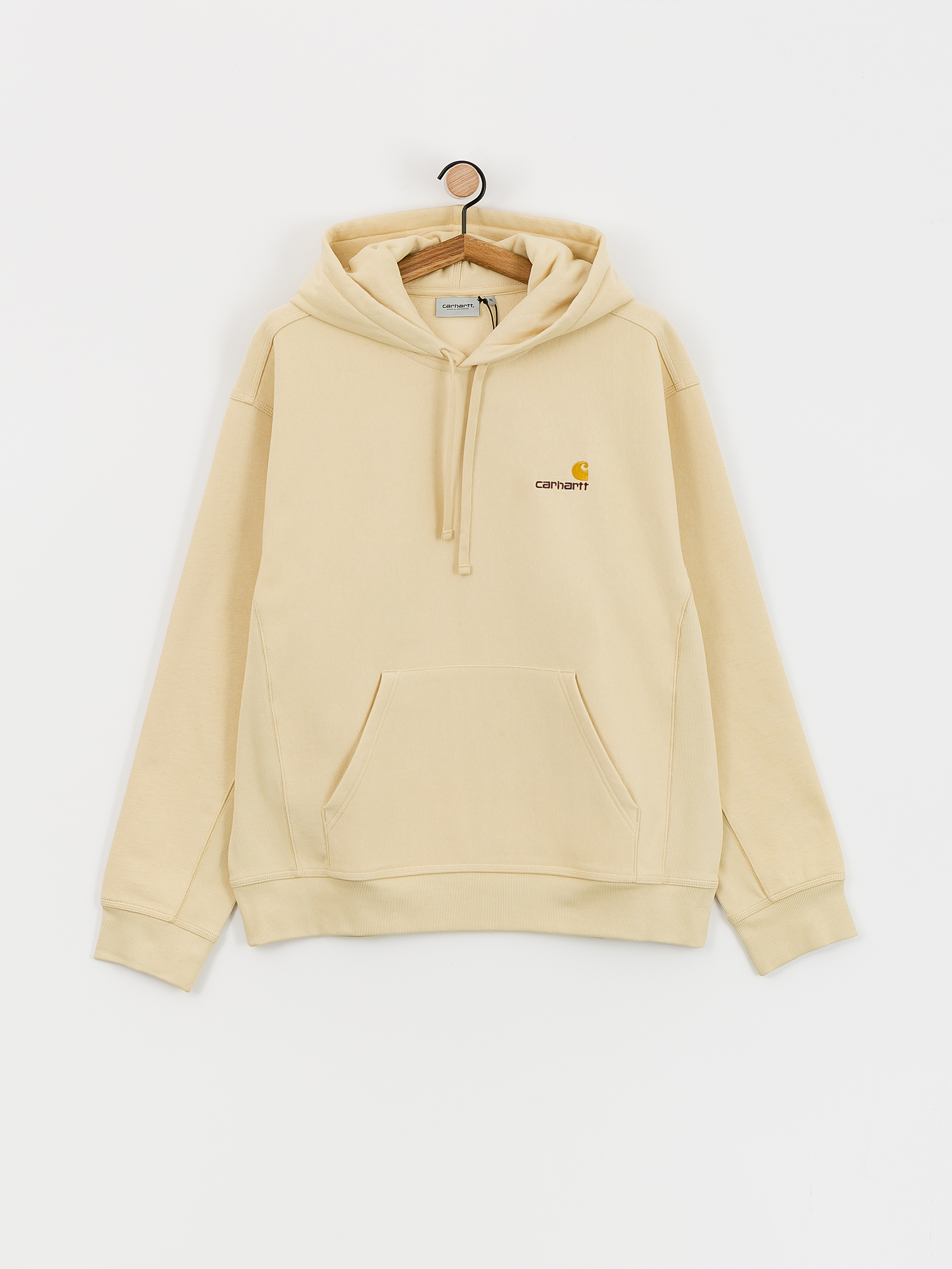 Bluza z kapturem Carhartt WIP American Script HD (rattan)