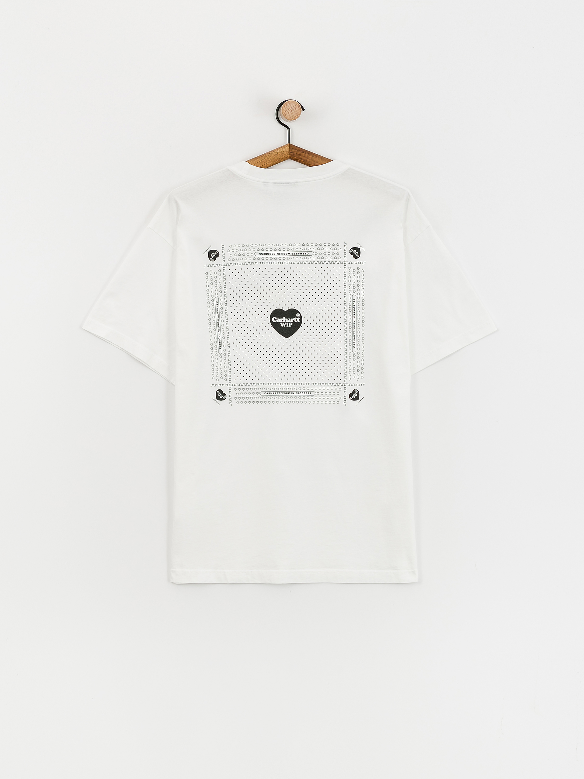 T-shirt Carhartt WIP Heart Bandana (white/black)