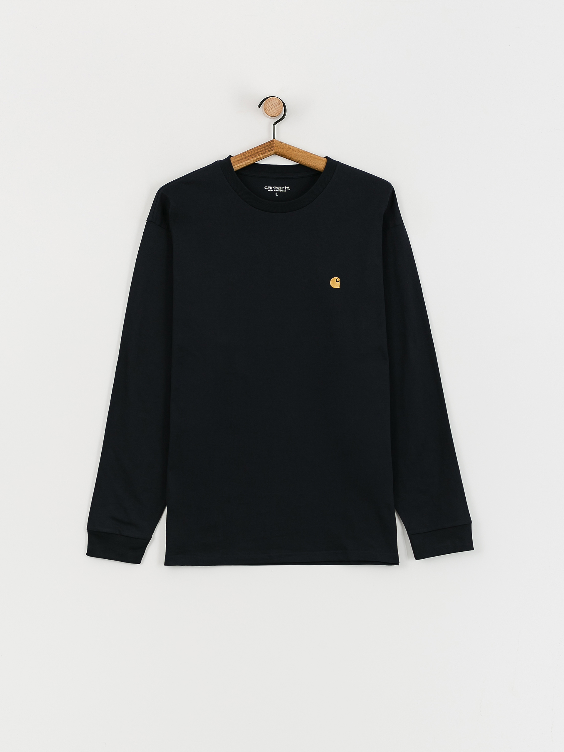 Longsleeve Carhartt WIP Chase (dark navy/gold)
