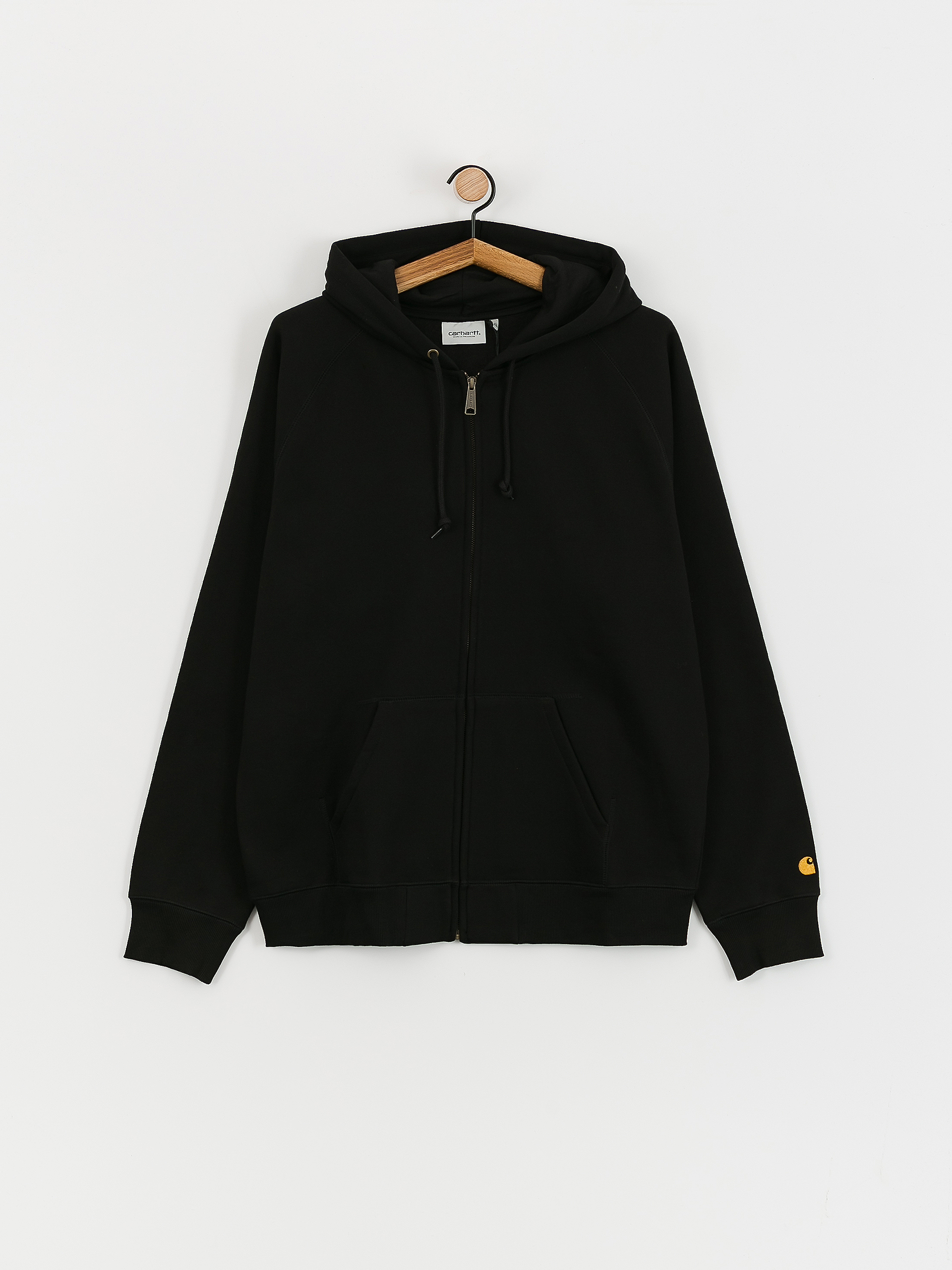 Bluza z kapturem Carhartt WIP Chase ZHD (black/gold)