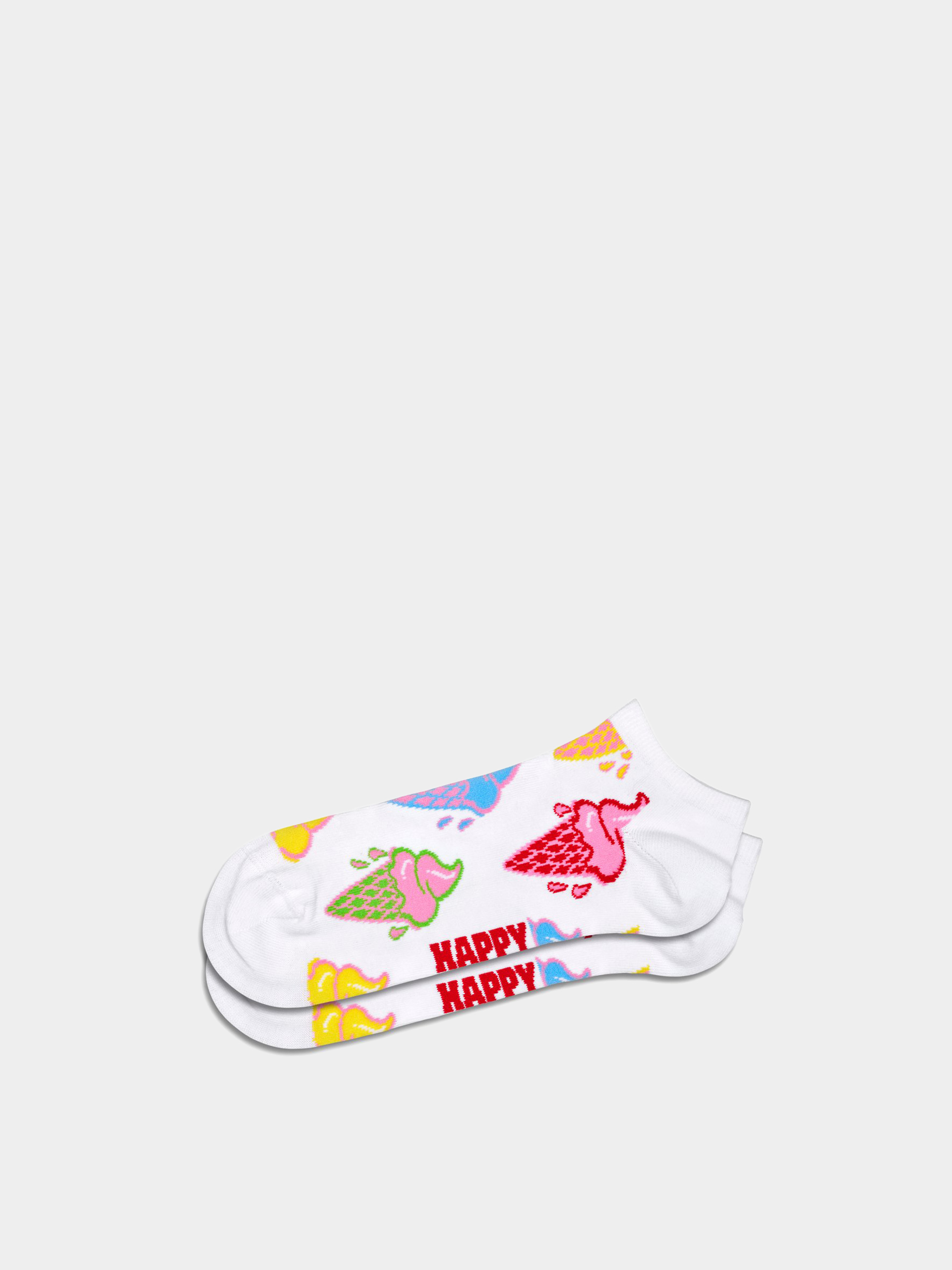 Skarpetki Happy Socks 2-Pack Ice Cream & Stripe Low (white)