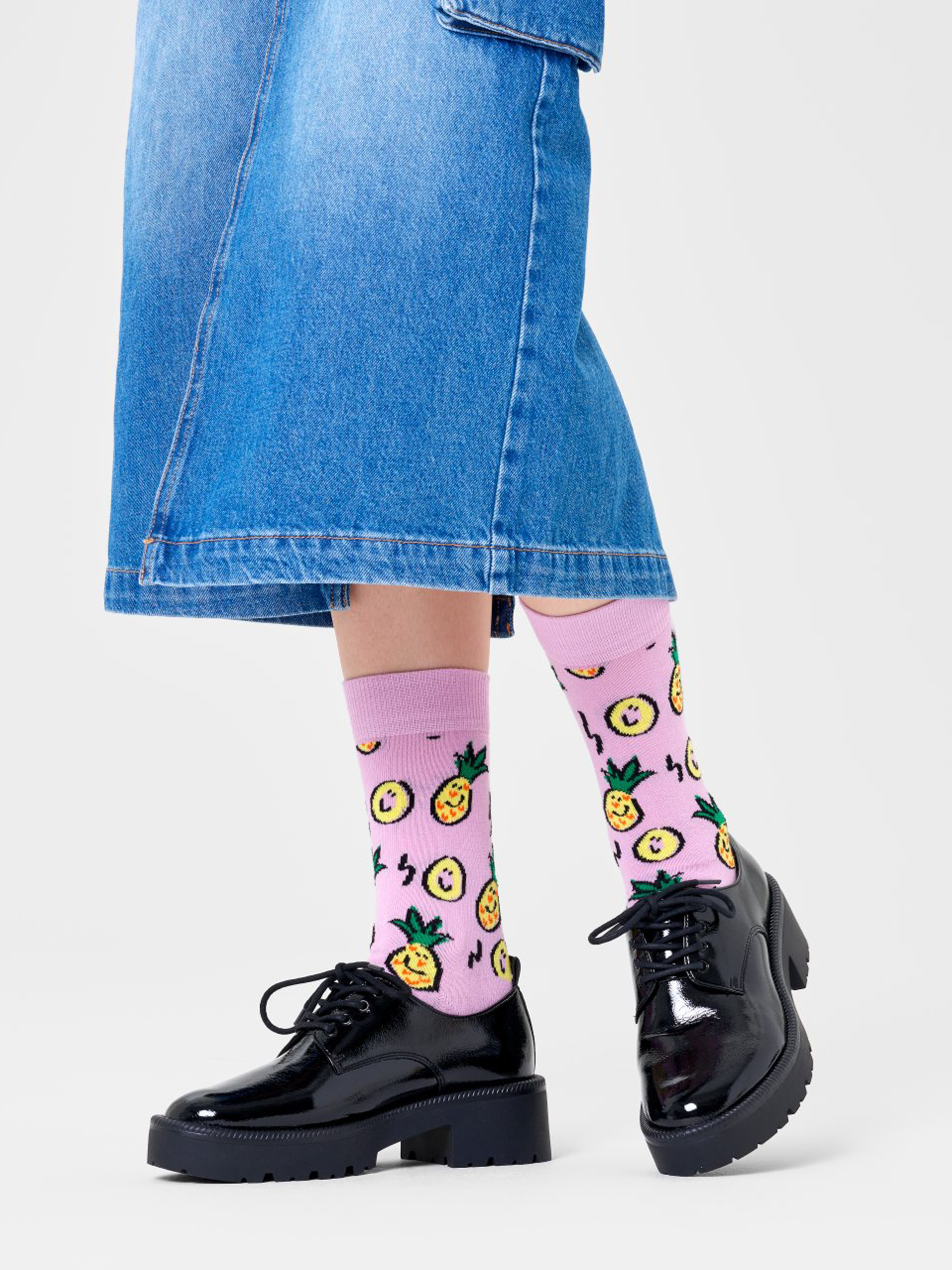 Skarpetki Happy Socks Pineapple (light purple)
