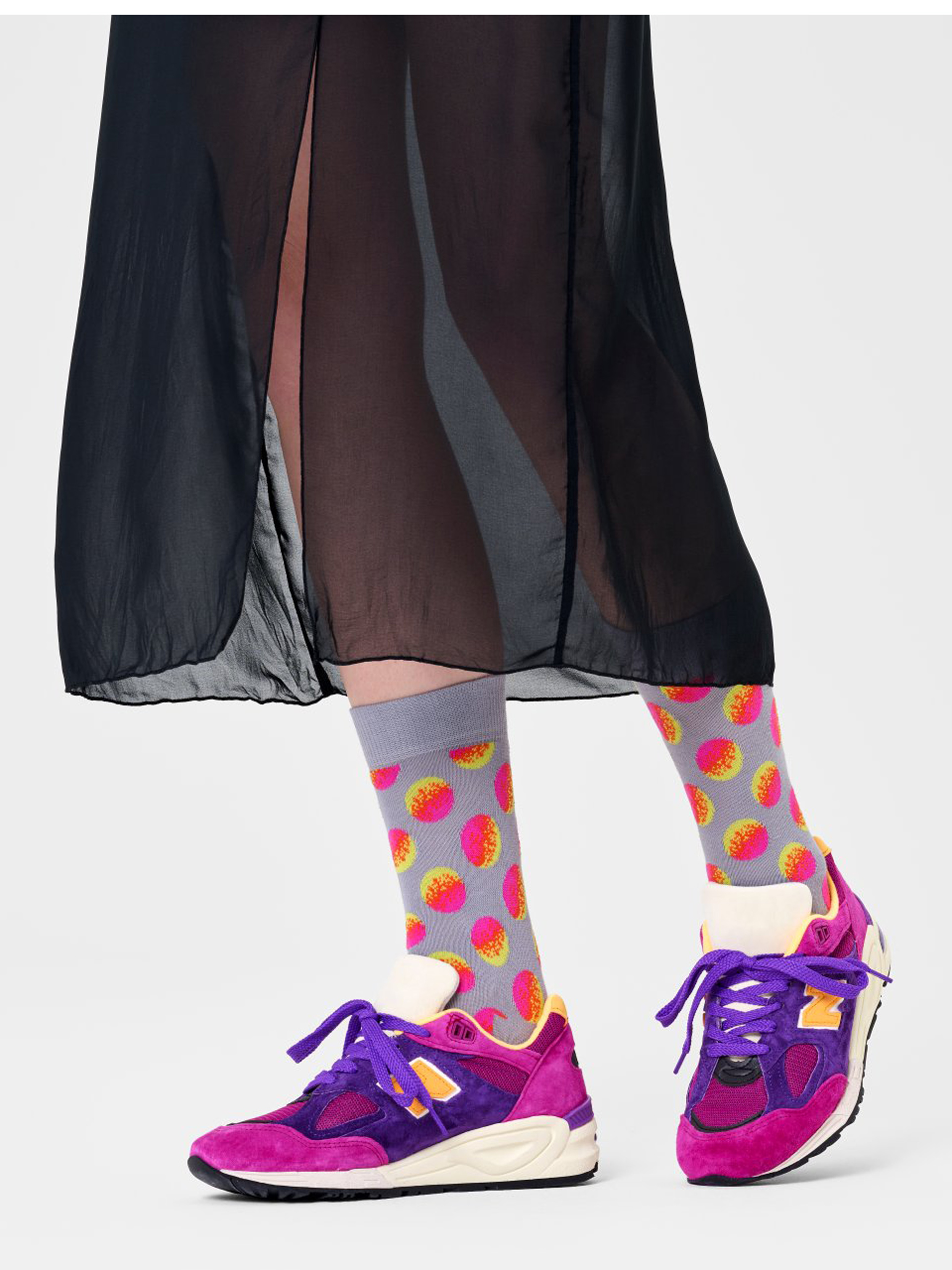 Skarpetki Happy Socks Faded Big Dot (grey)