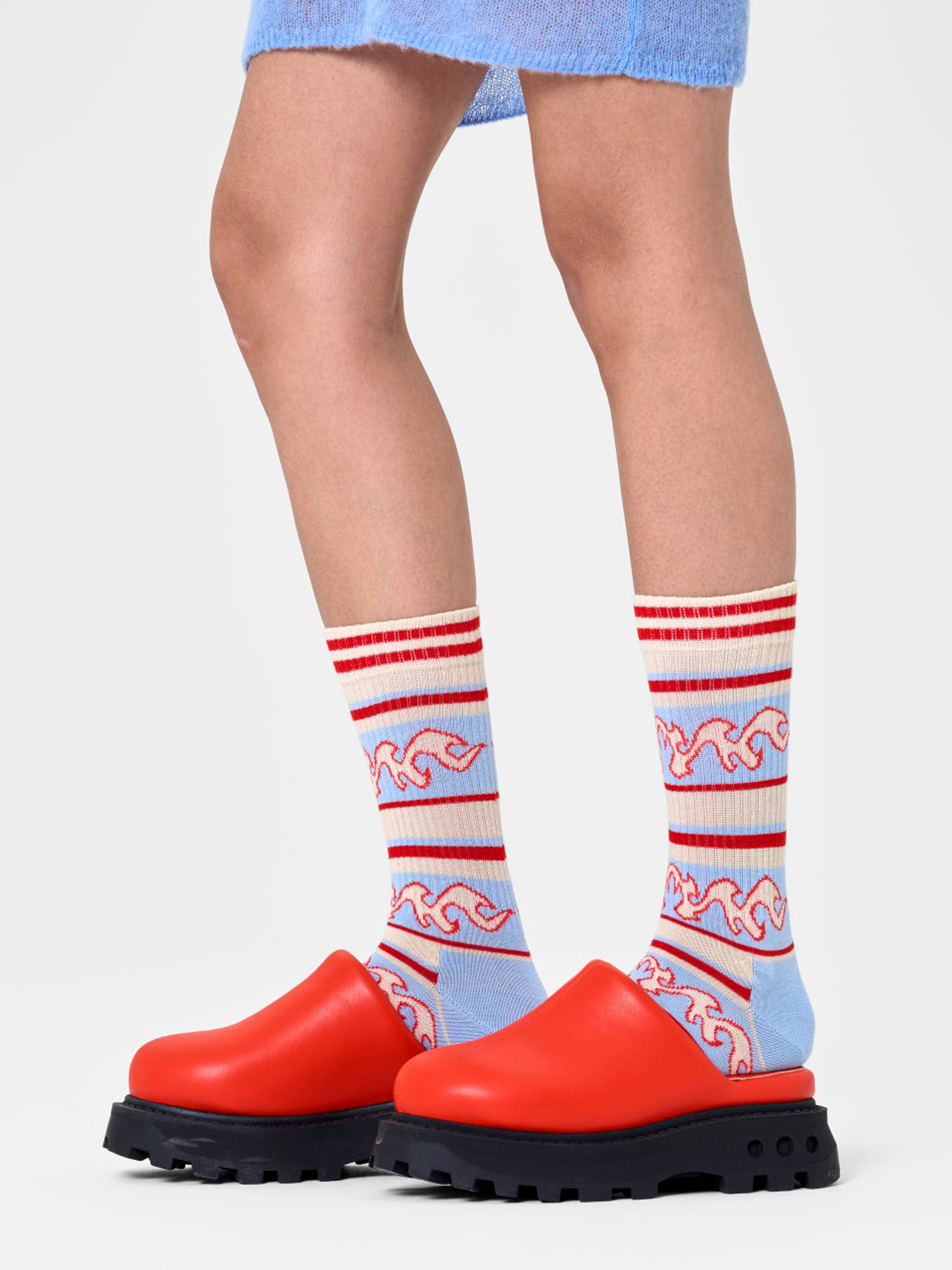 Skarpetki Happy Socks Flaming Stripe (beige)