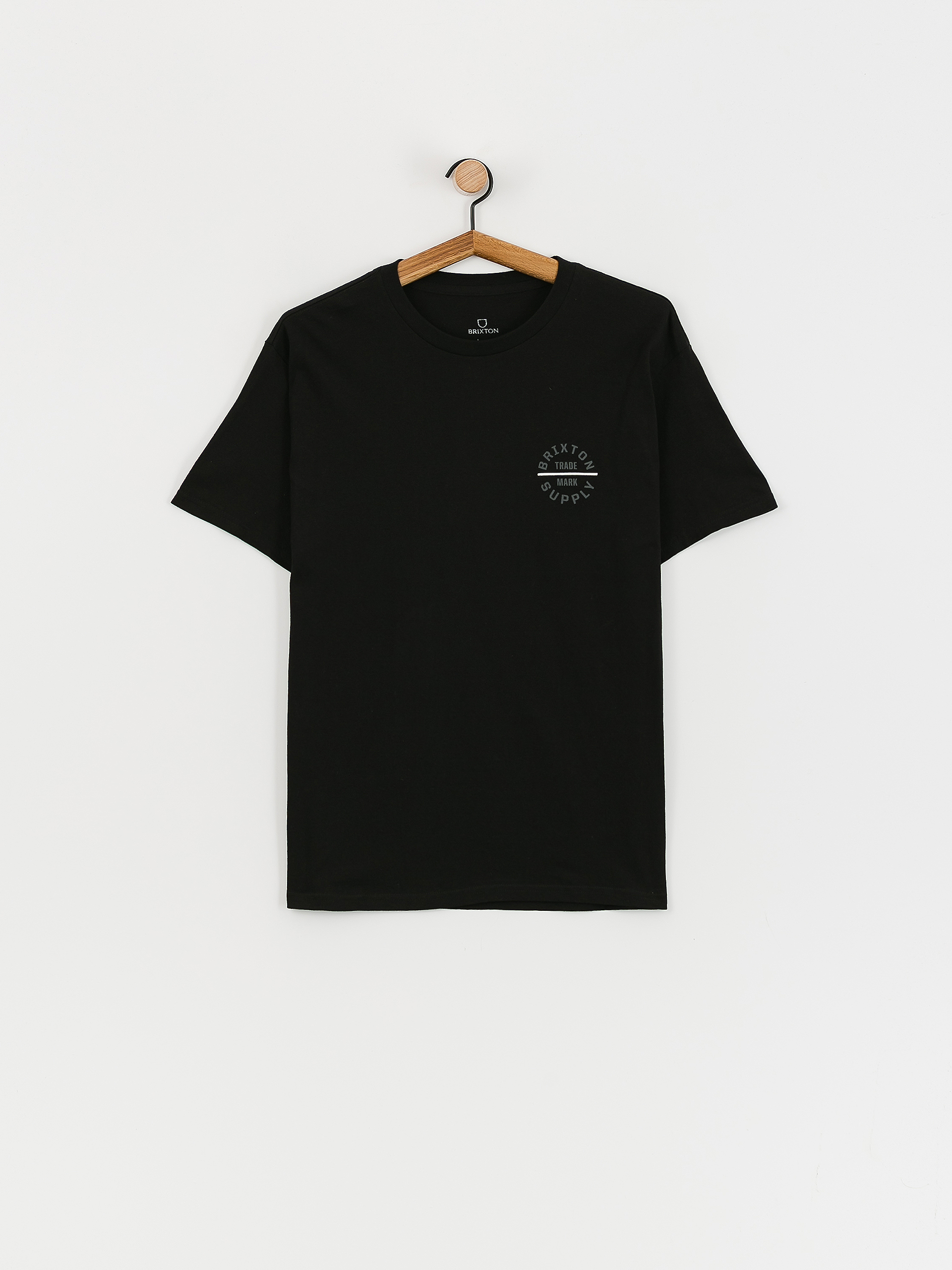 T-shirt Brixton Oath V Stt (black/whitecap/persimmon orang)