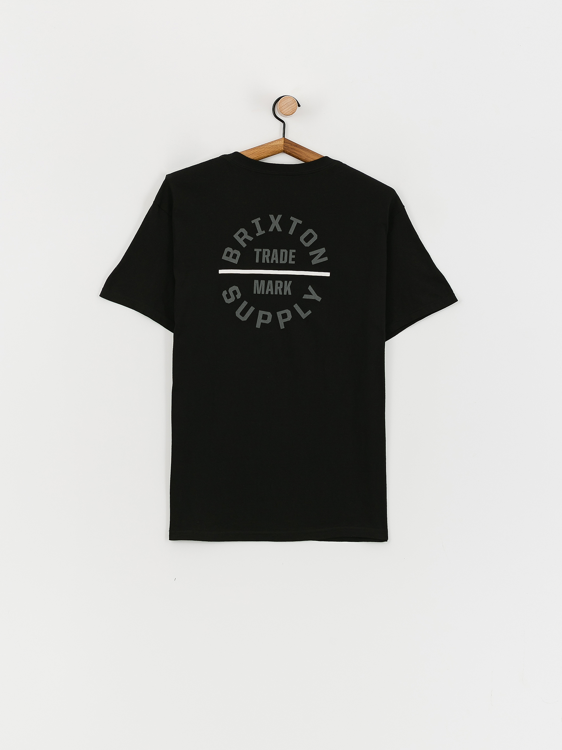 T-shirt Brixton Oath V Stt (black/whitecap/persimmon orang)