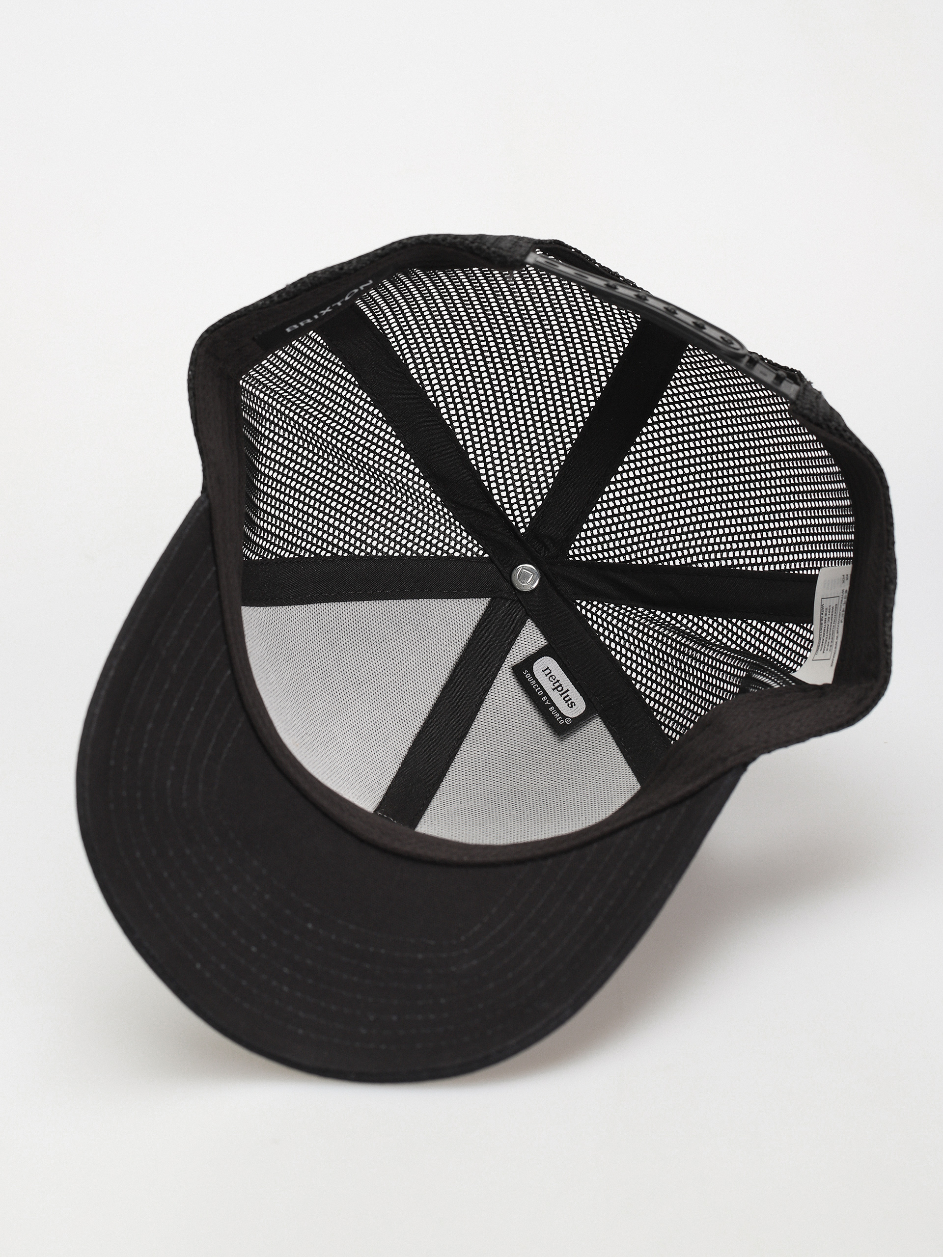 Czapka z daszkiem Brixton Crest X Mp Mesh Cap (black/black)
