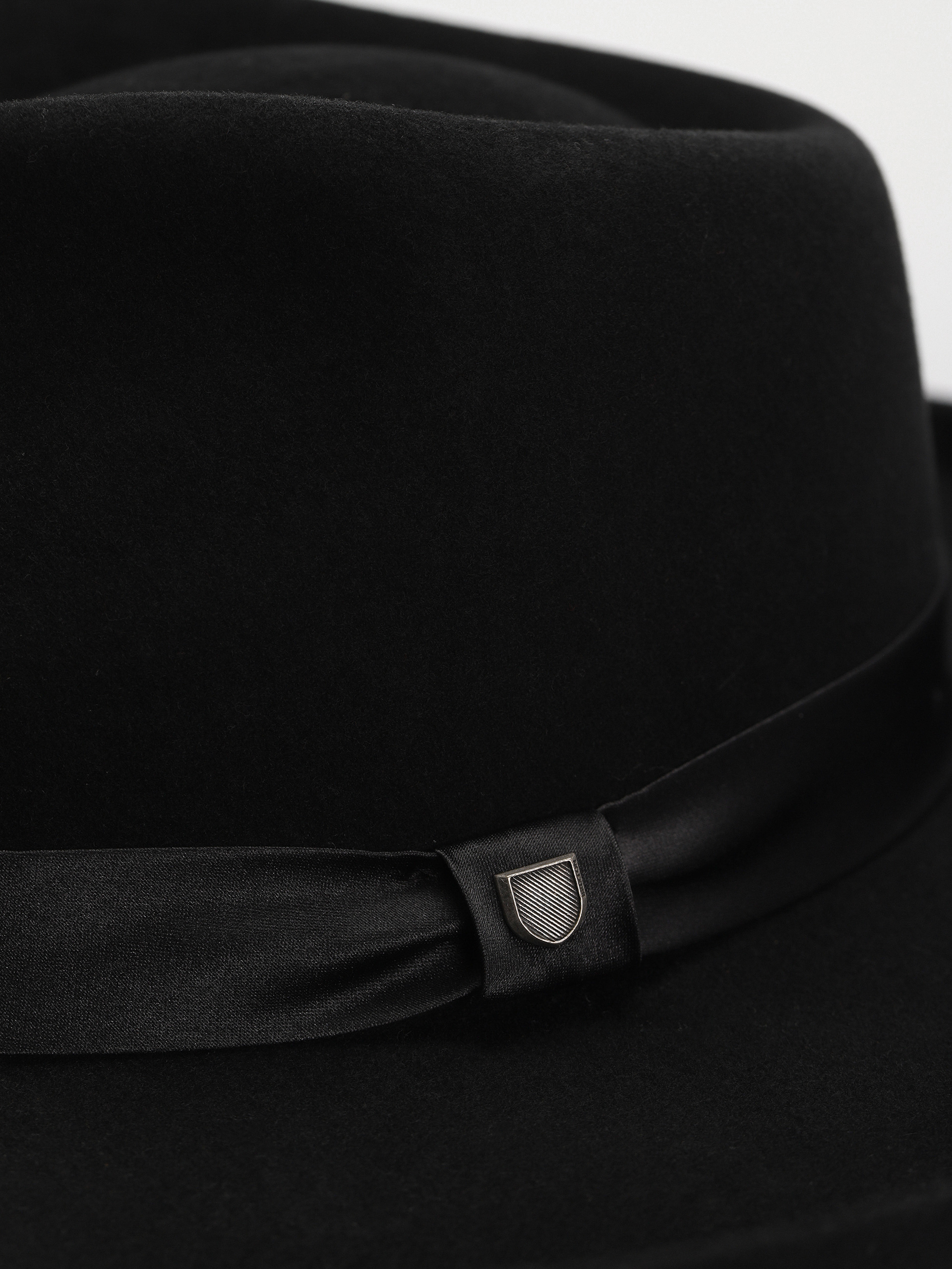 Kapelusz Brixton Victoria Felt Fedora Wmn (black/black satin)