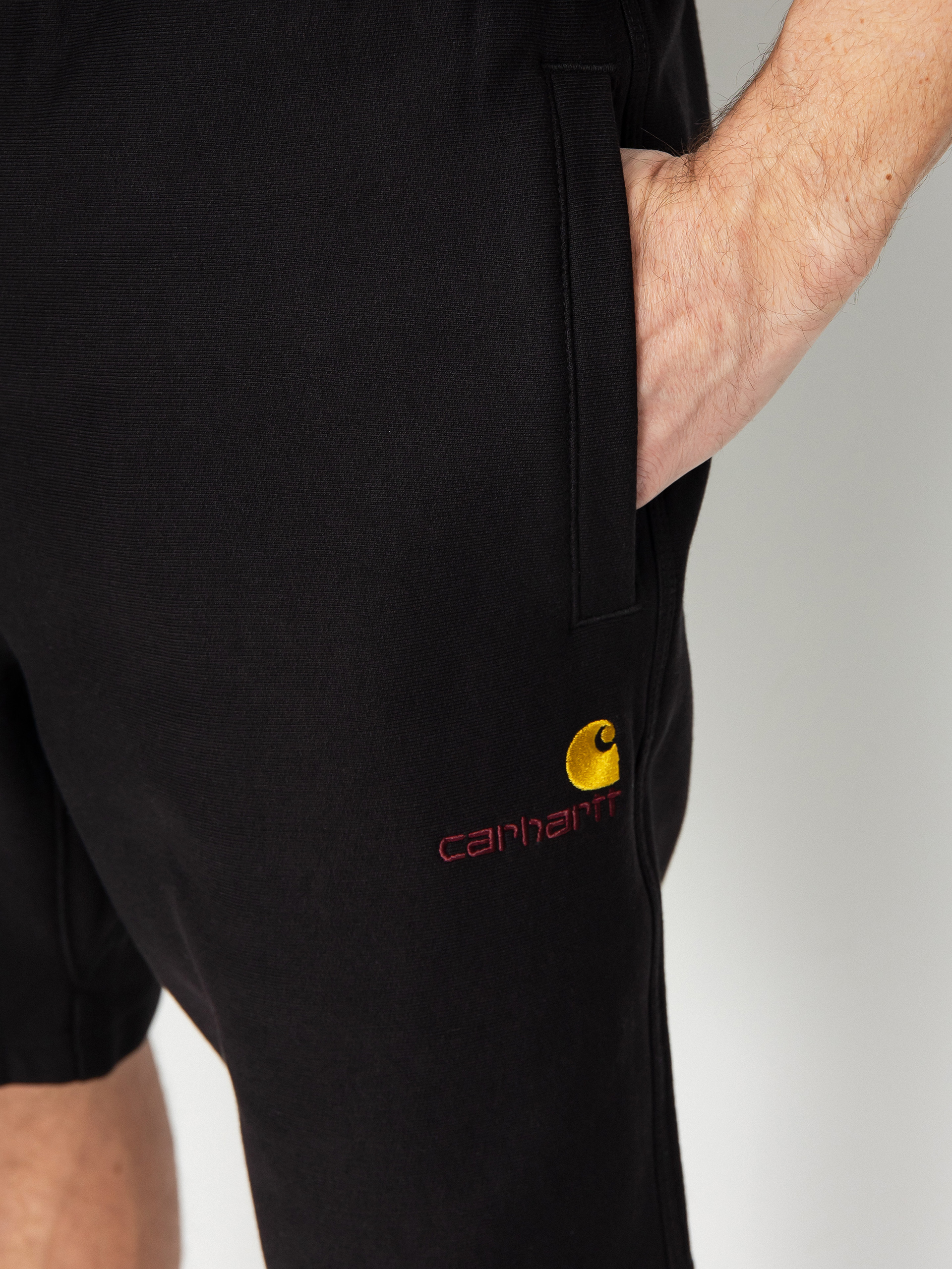 Szorty Carhartt WIP American Script (black)