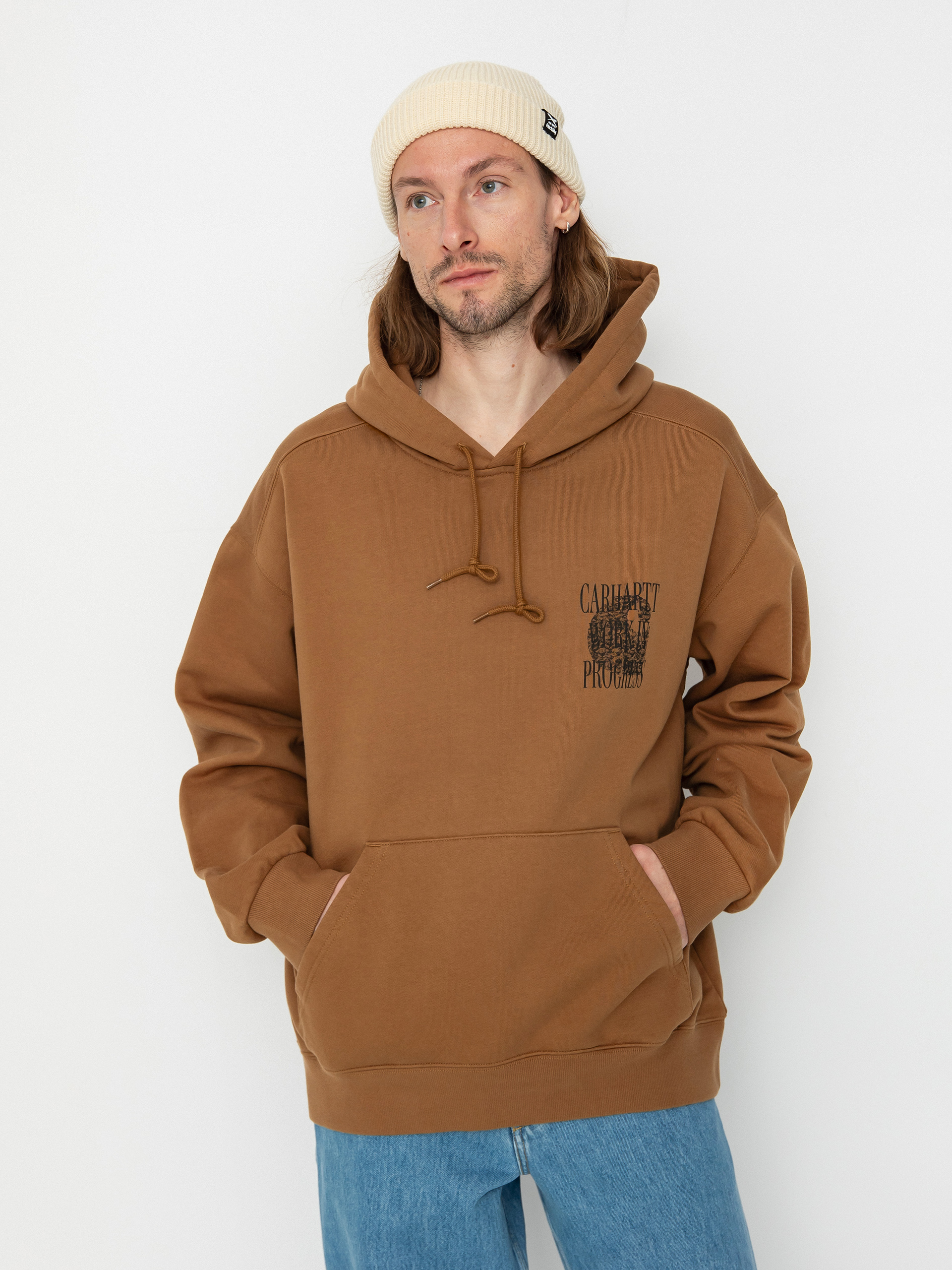 Bluza z kapturem Carhartt WIP Always a WIP HD (hamilton brown)