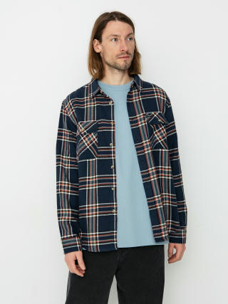 Koszula Brixton Bowery Flannel Ls (washed navy/off white/terracot)