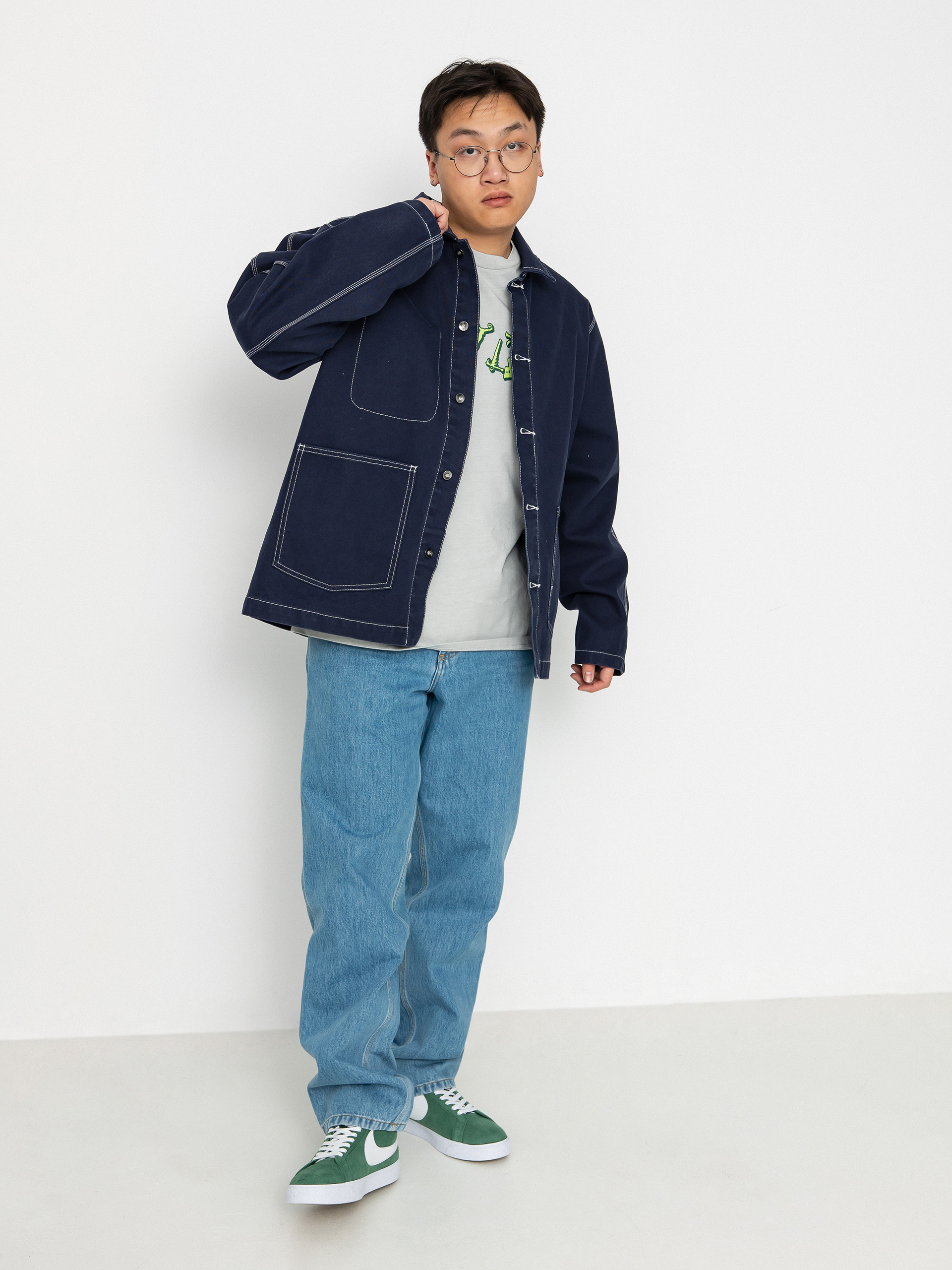 Kurtka Nike SB Nike Life - granatowy (obsidian/obsidian)