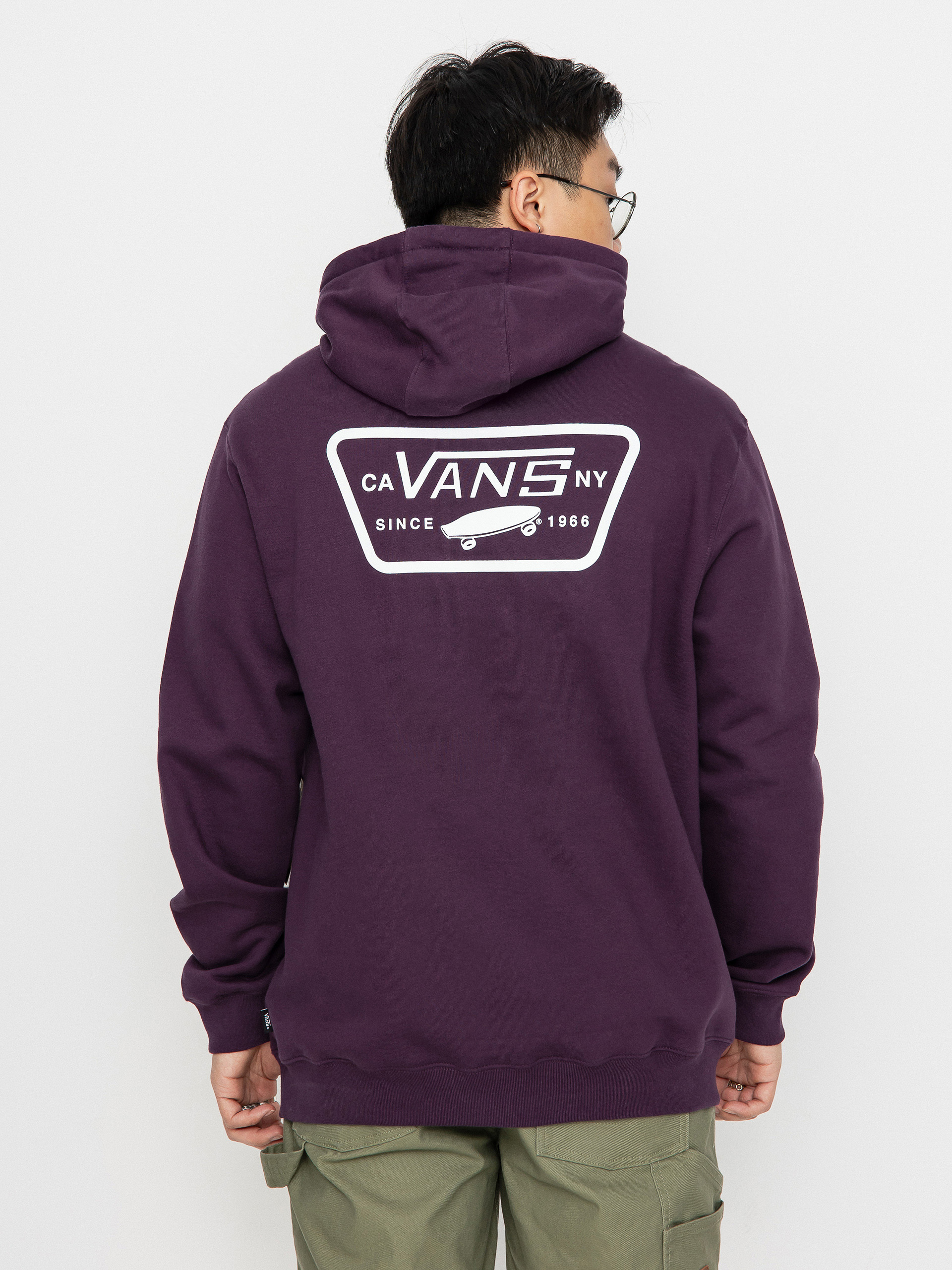 Bluza z kapturem Vans Full Patched II HD (blackberry wine)