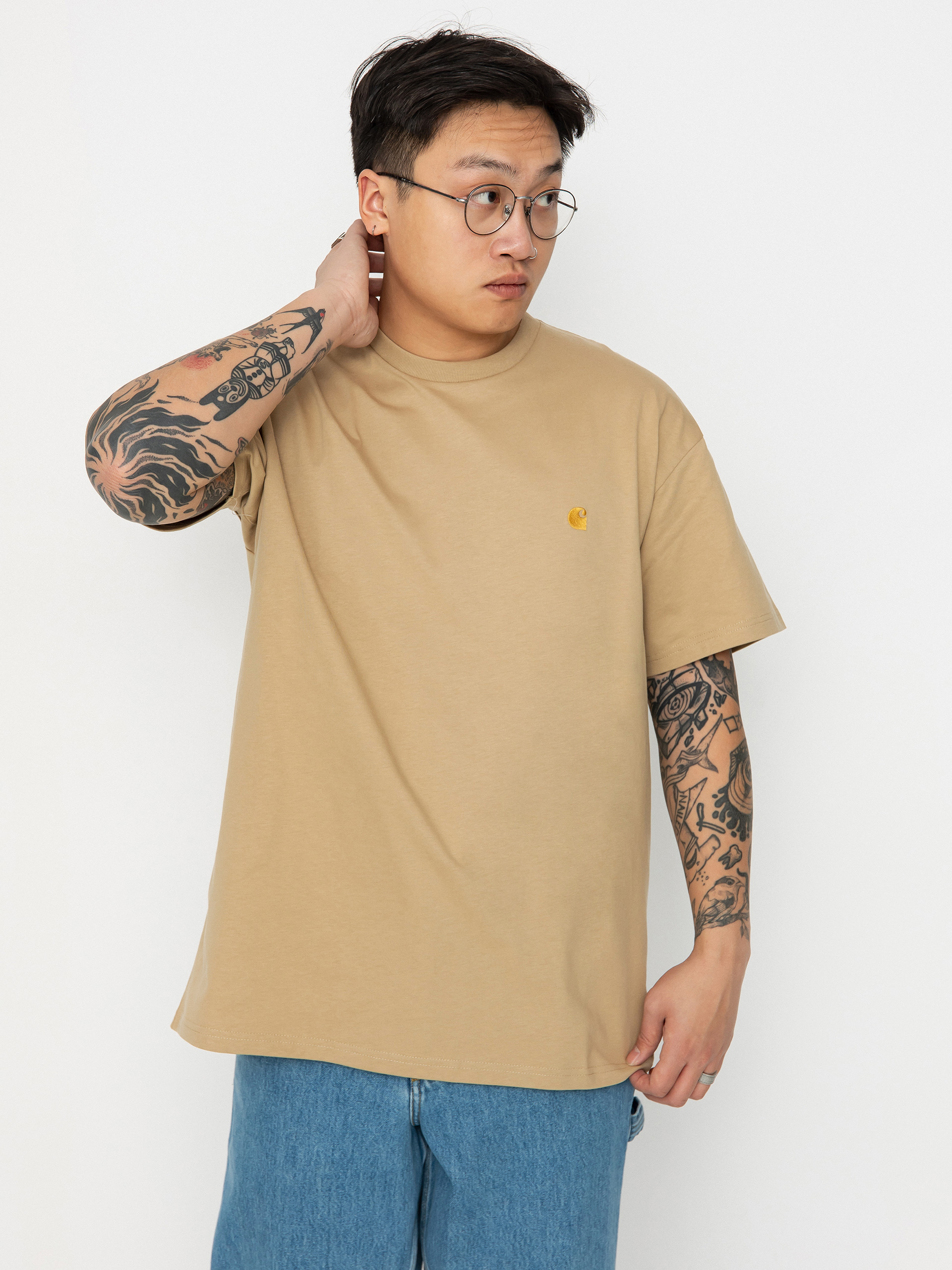 T-shirt Carhartt WIP Chase (sable/gold)