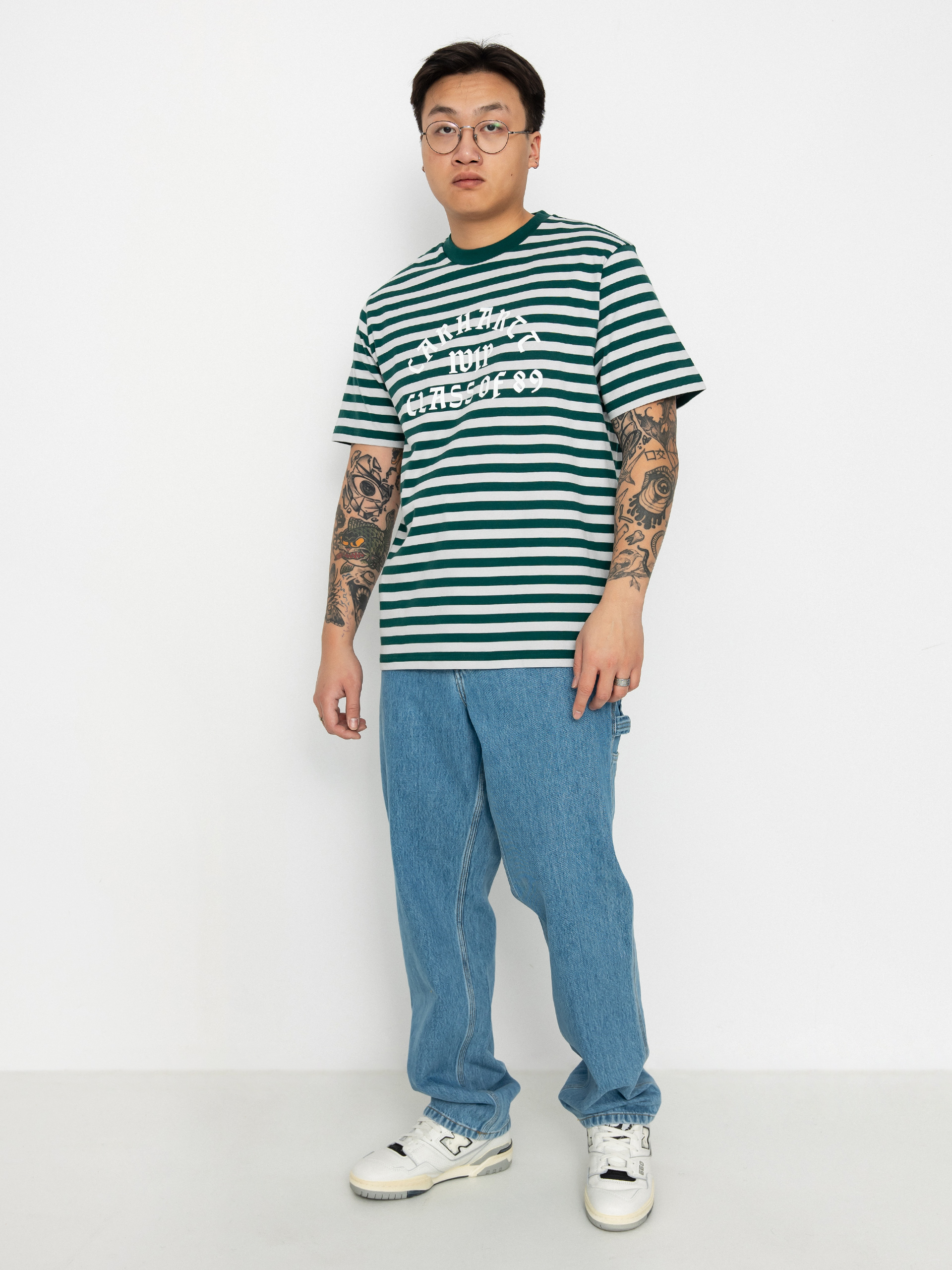 T-shirt Carhartt WIP Scotty Athletic (scotty stripe/chervil/sonic silver)