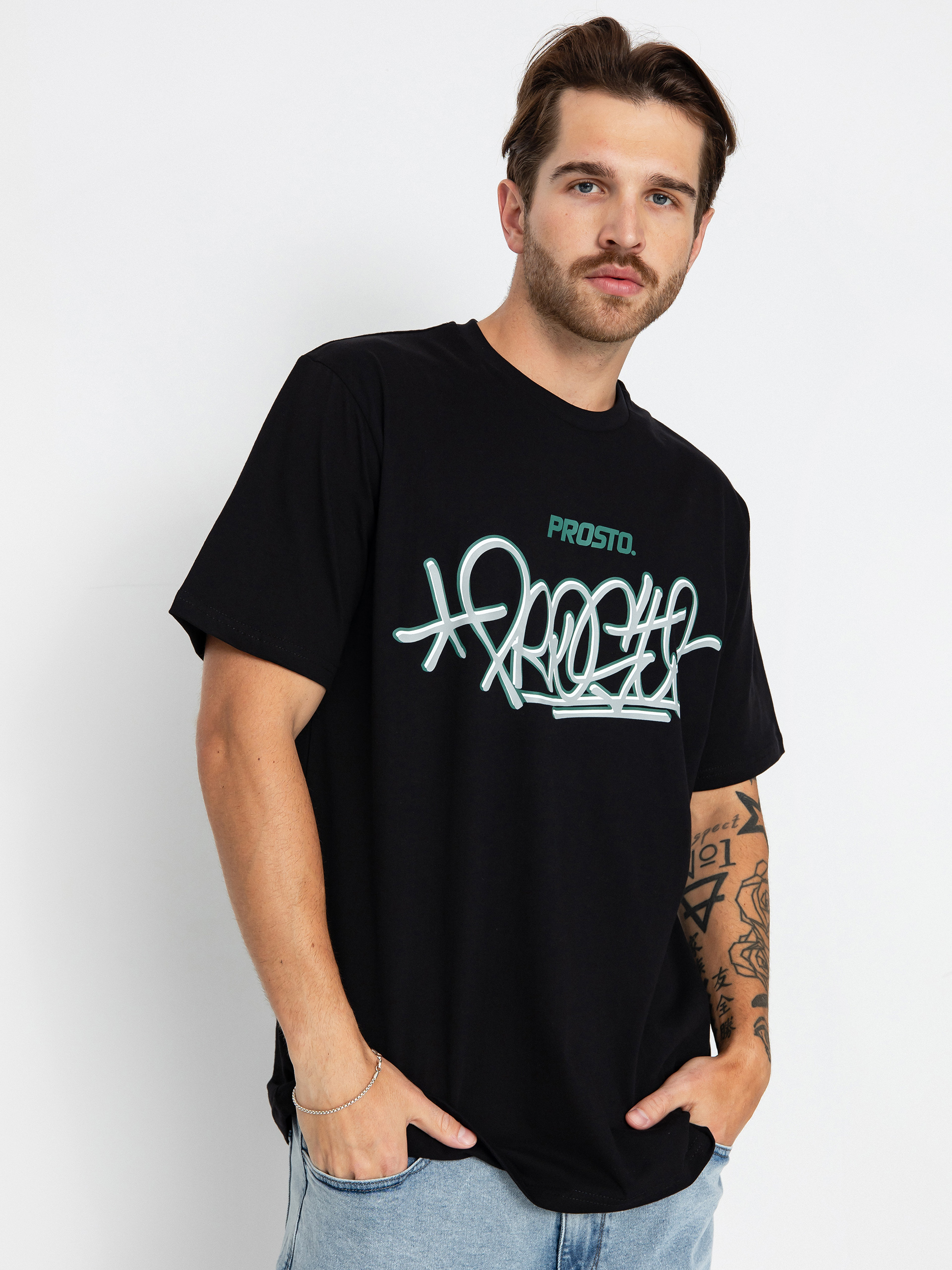 T-shirt Prosto Skrift (black)